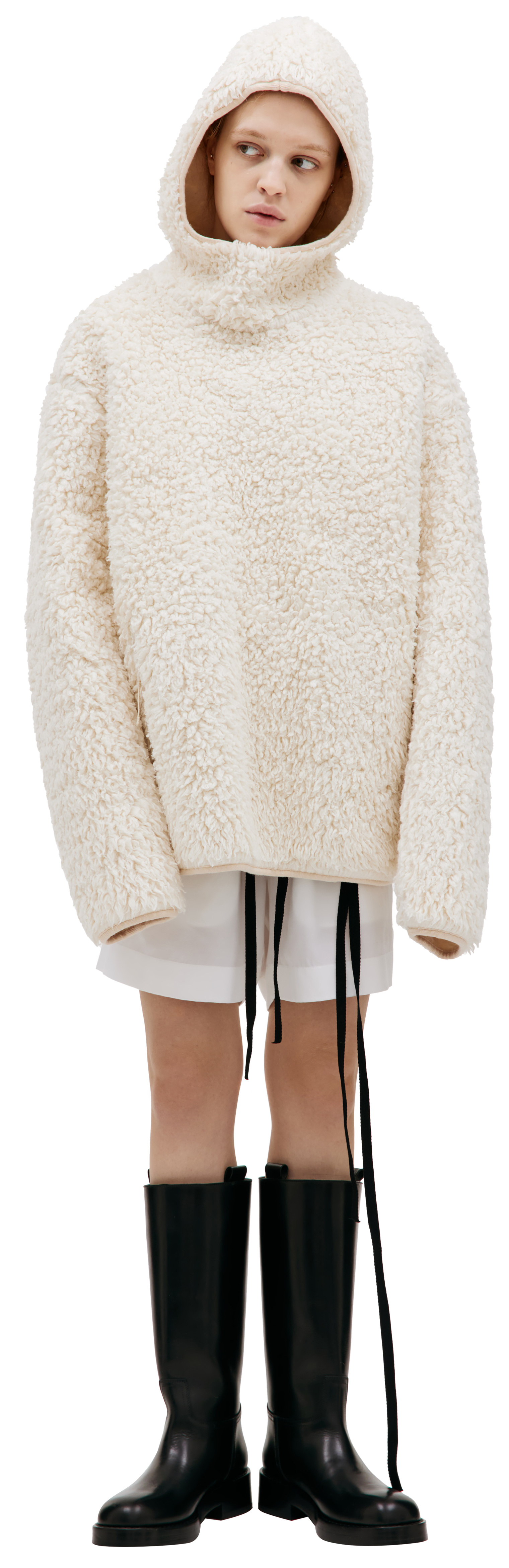 Jil Sander Oversized fleece hoodie