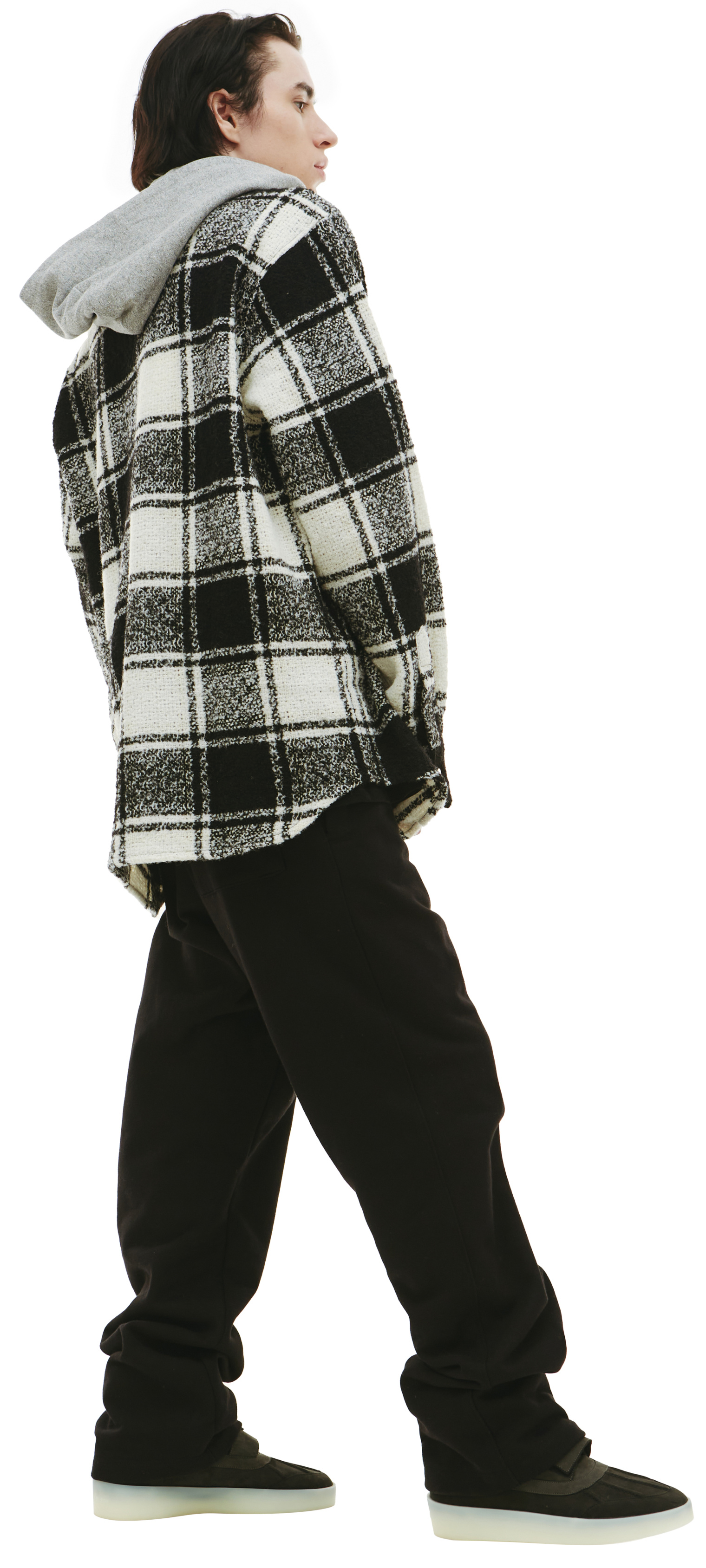 Nahmias Flannel shirt with hooded