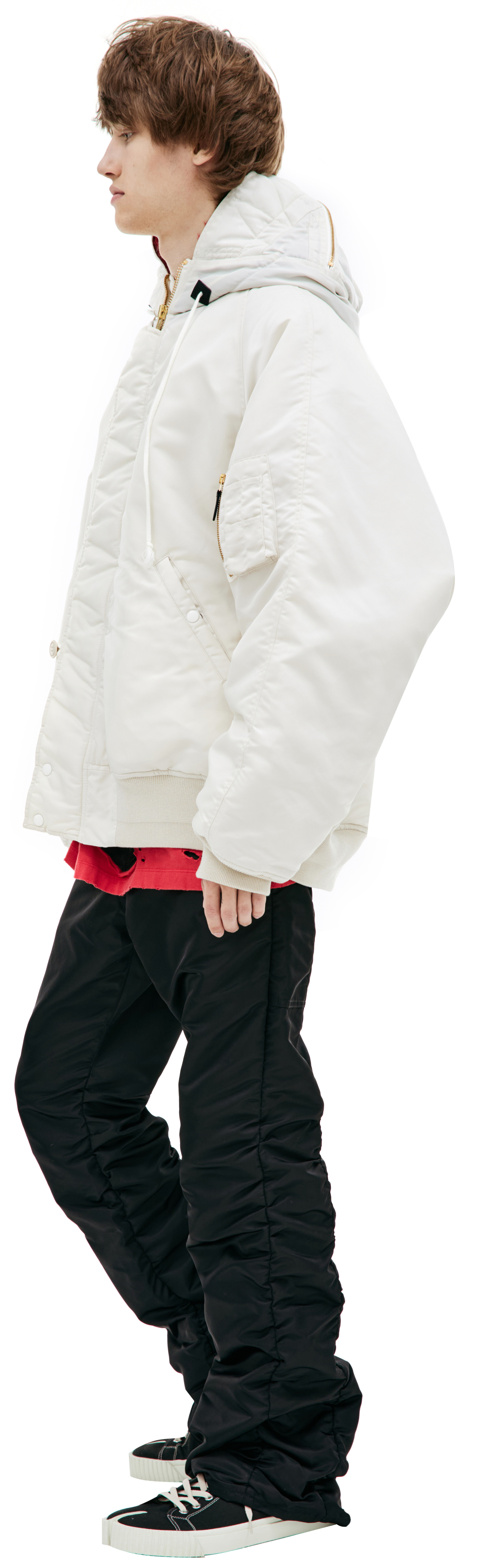 Doublet White PETAL MOUTH jacket