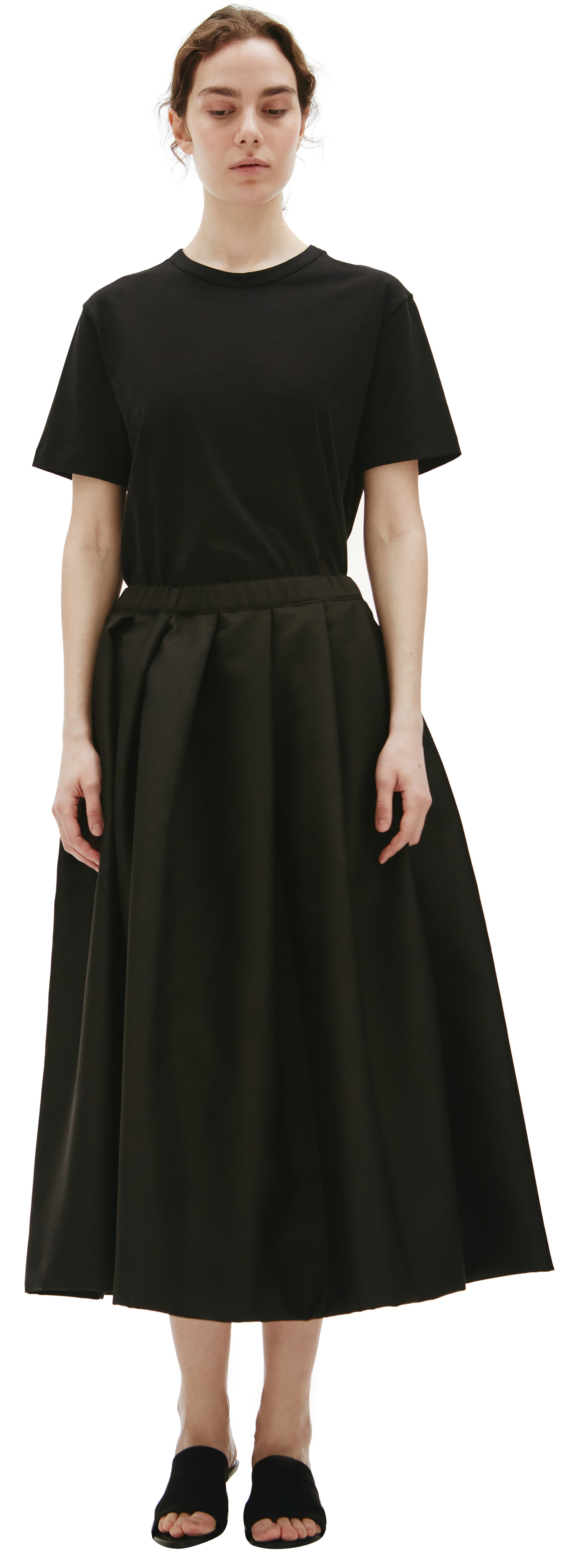 Comme des Garcons Black Midi Skirt