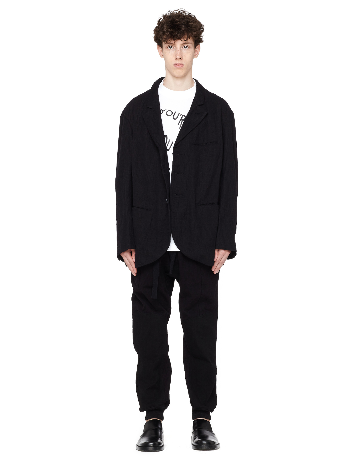 Ziggy Chen Oversized Boiled Wool Jacket