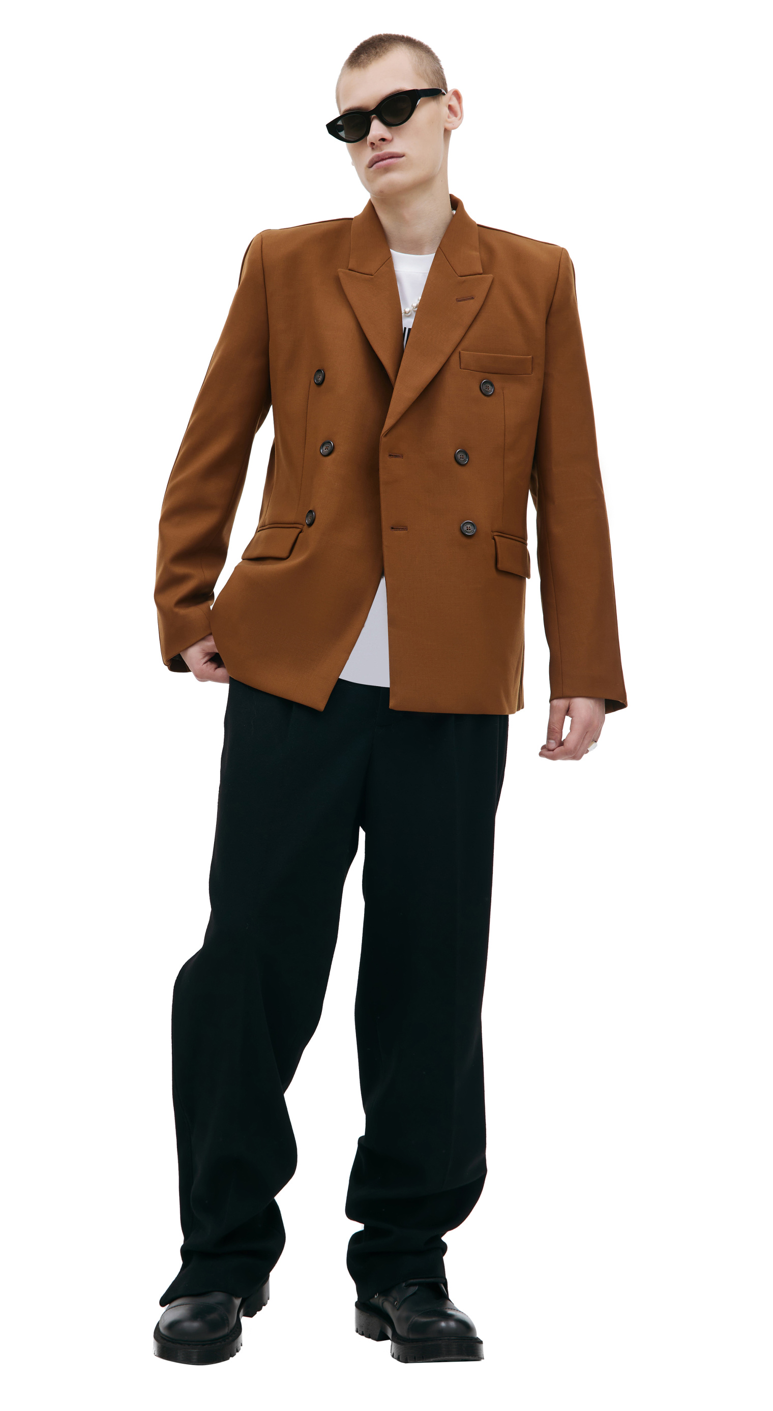 VTMNTS Brown wool blazer