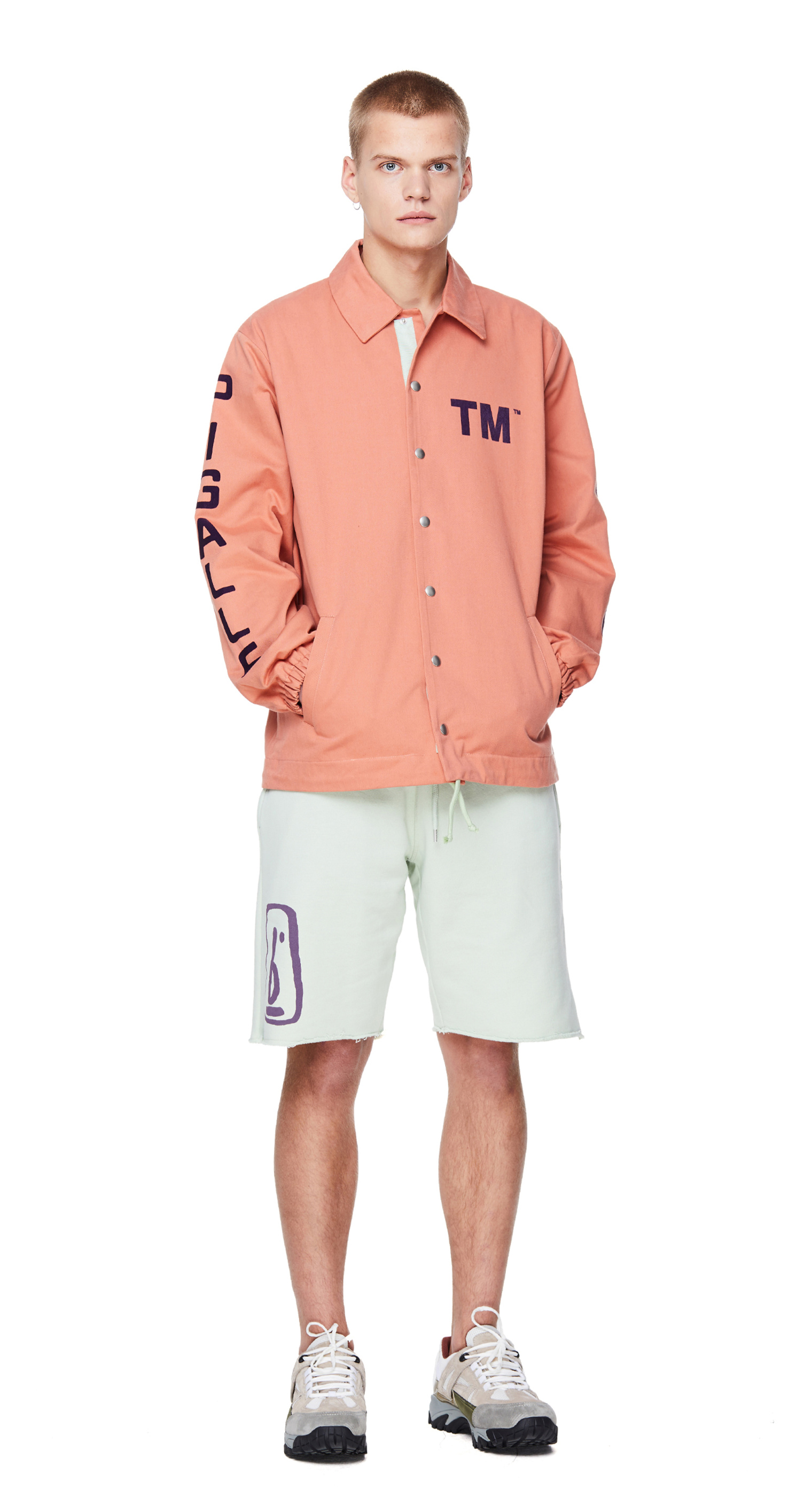 Pigalle Pink Cotton TM Coach Jacket