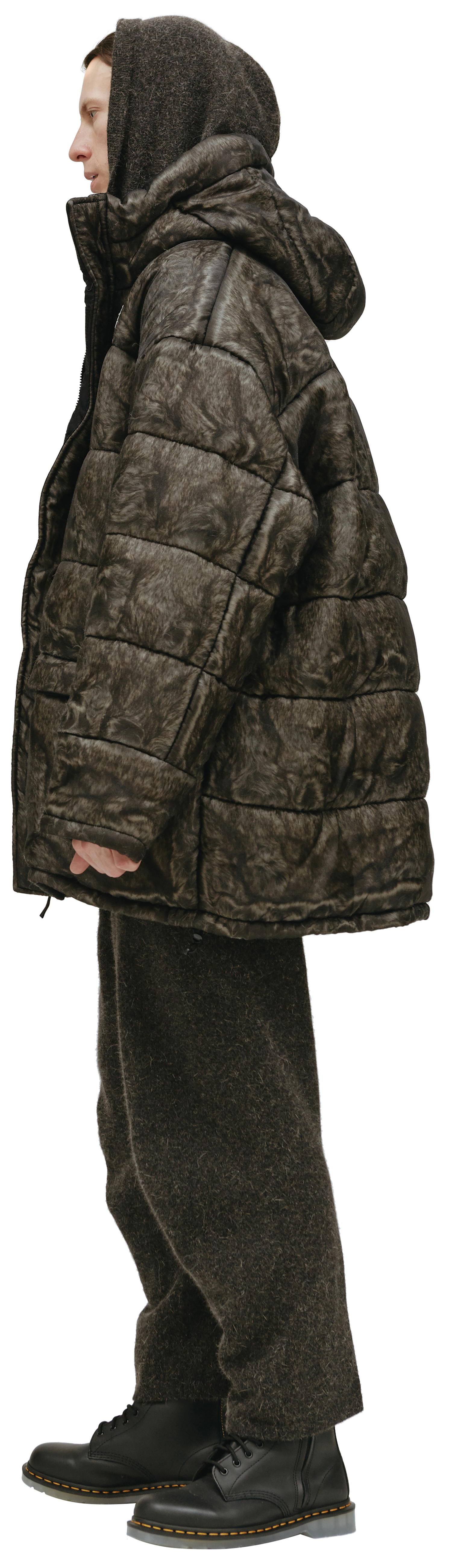 Doublet Leopard print down jacket