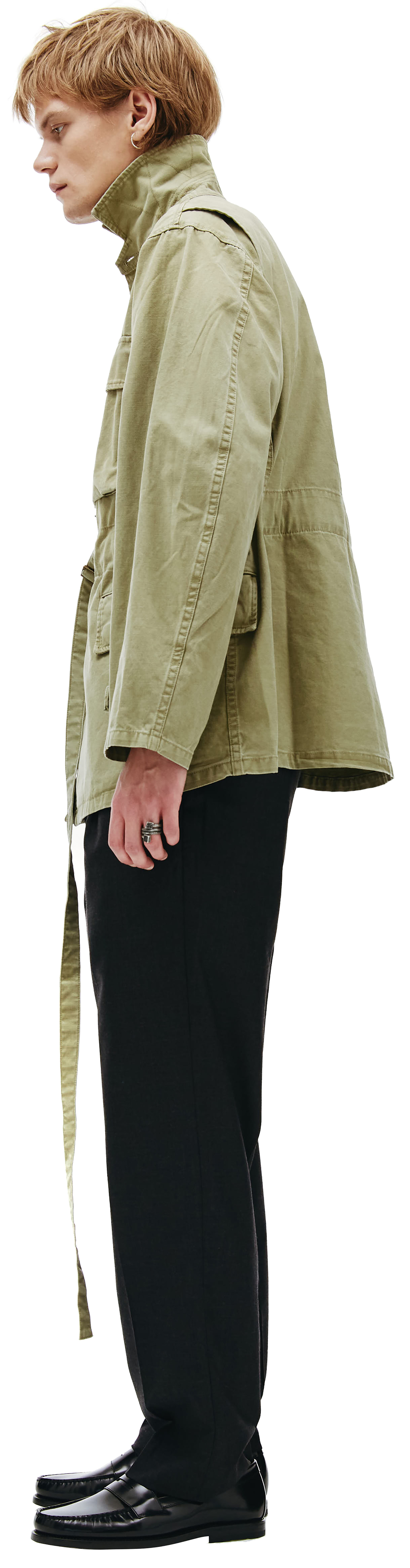 Fear of God Belted Cotton Jacket In Army