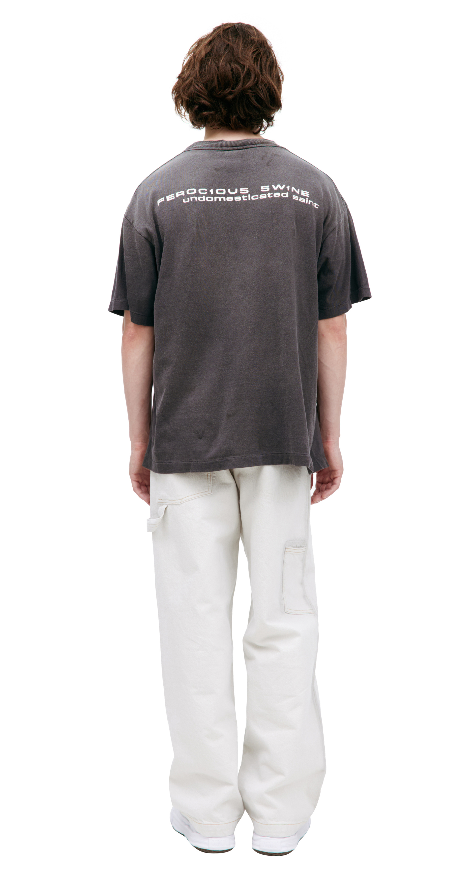 Saint Mxxxxxx Grey print T-shirt