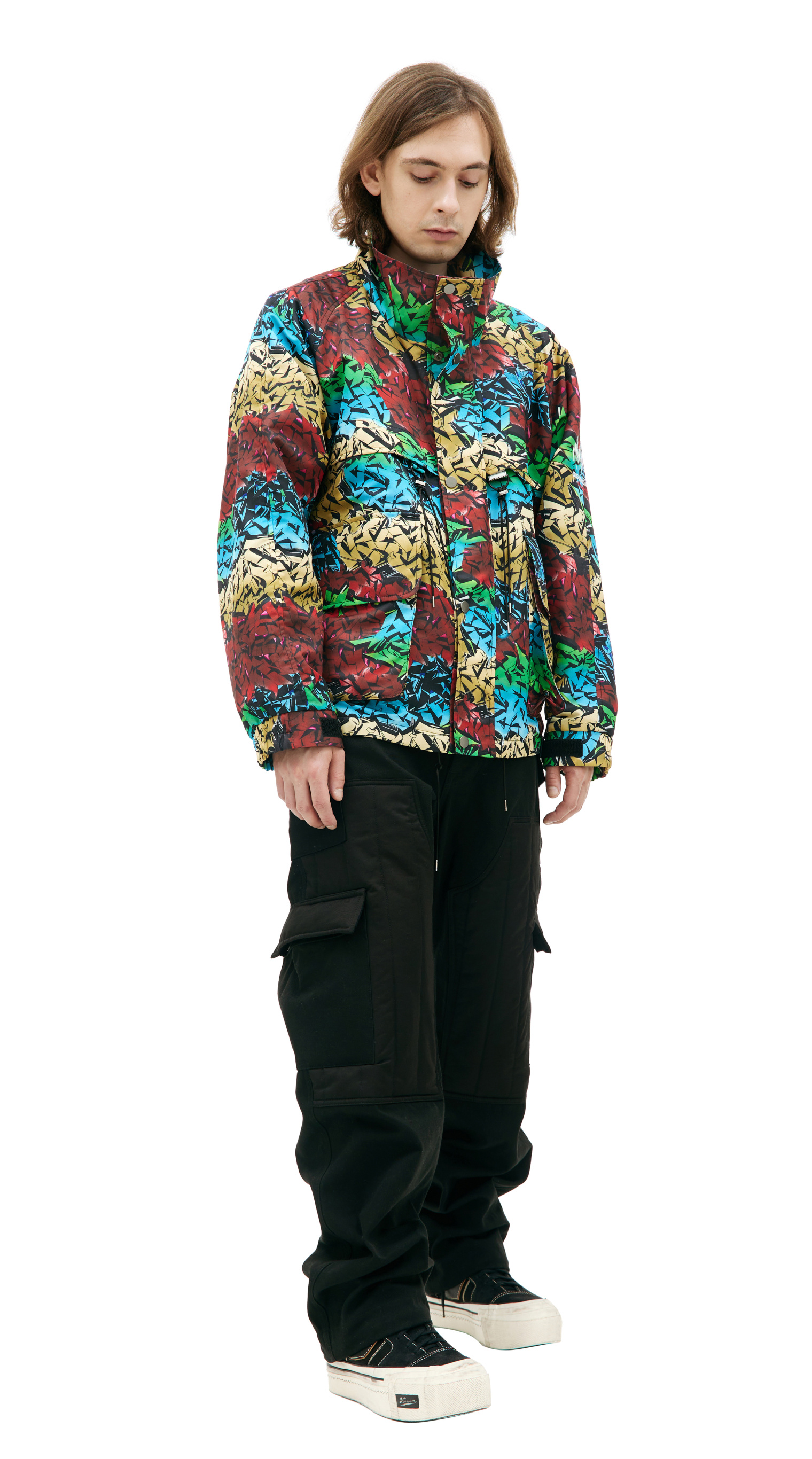 Children of the discordance Jacket with graffiti print