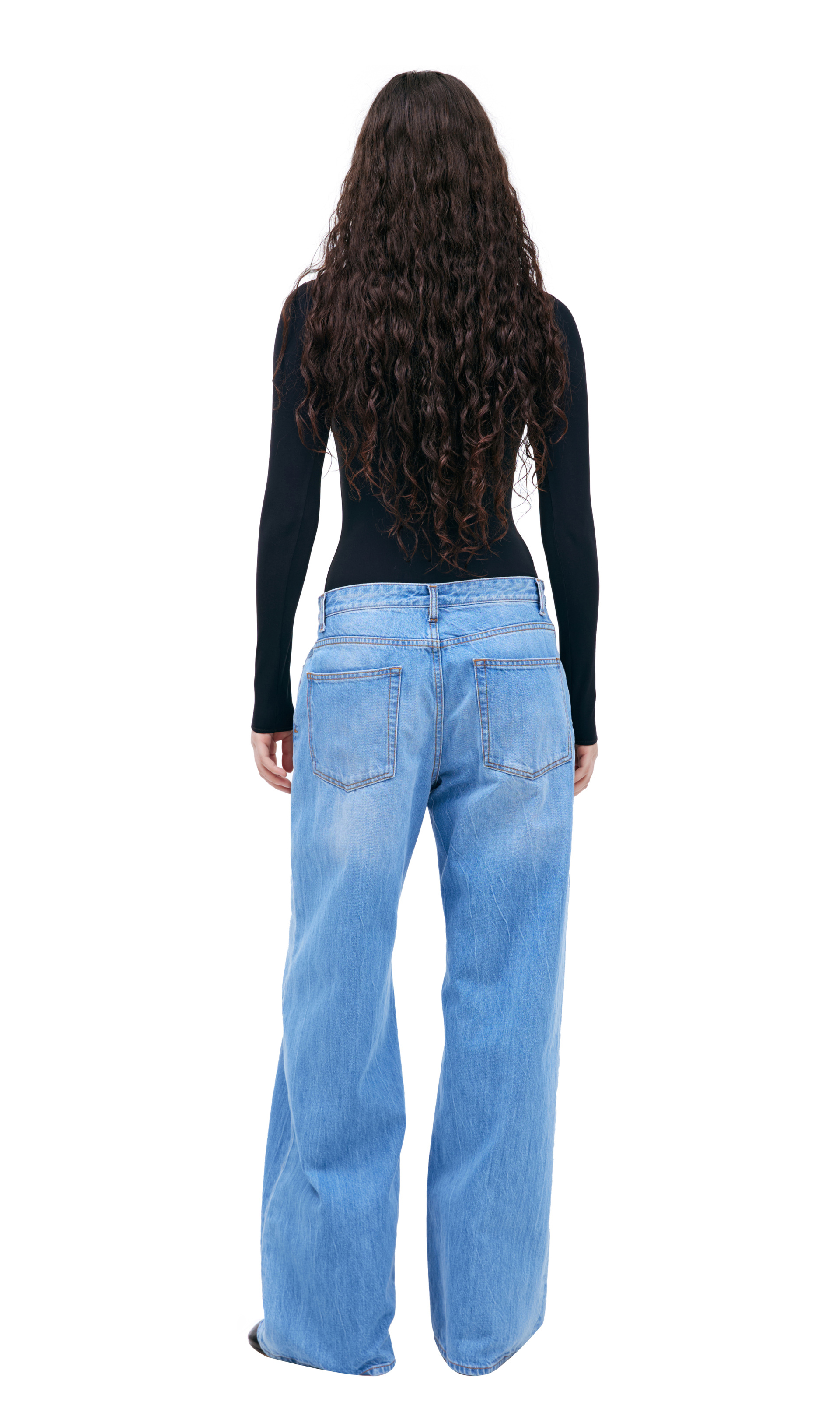 The Row Wide cotton jeans