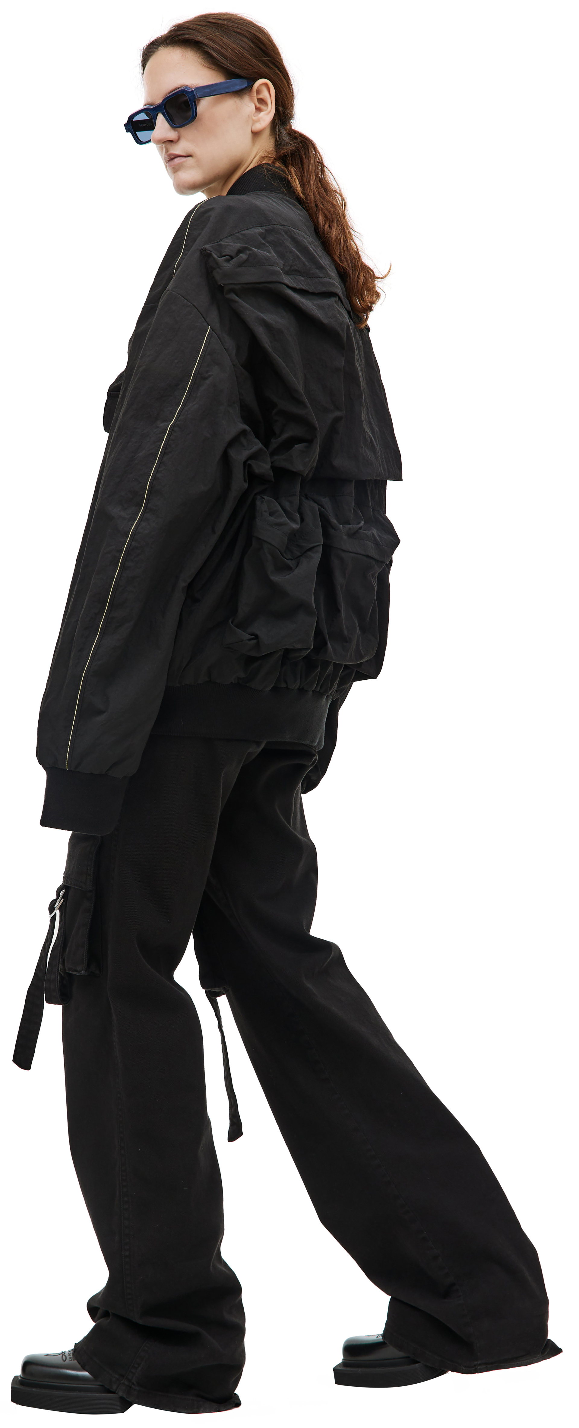 Diesel Black nylon bomber jacket