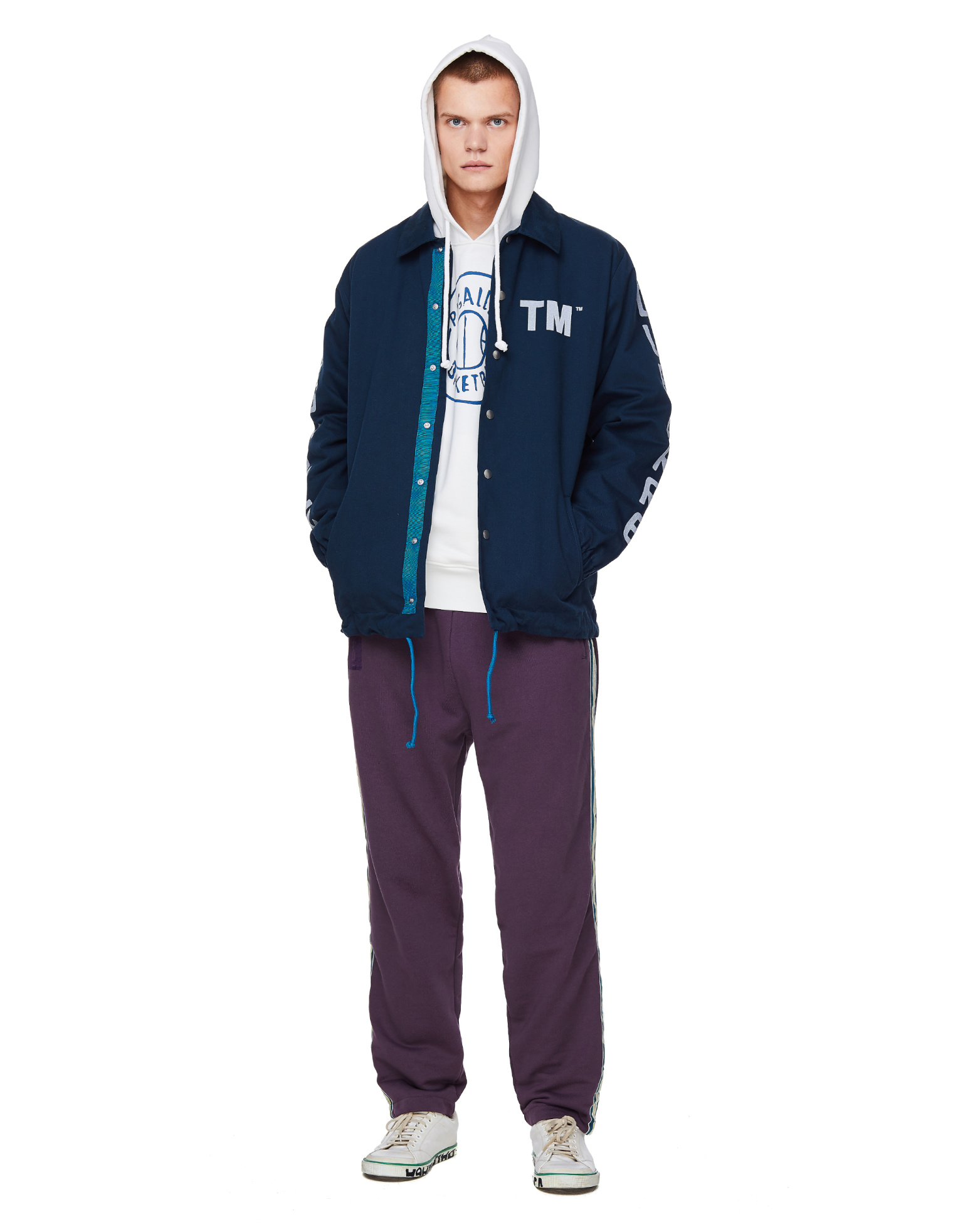 Pigalle Purple Cotton Jogger Pants