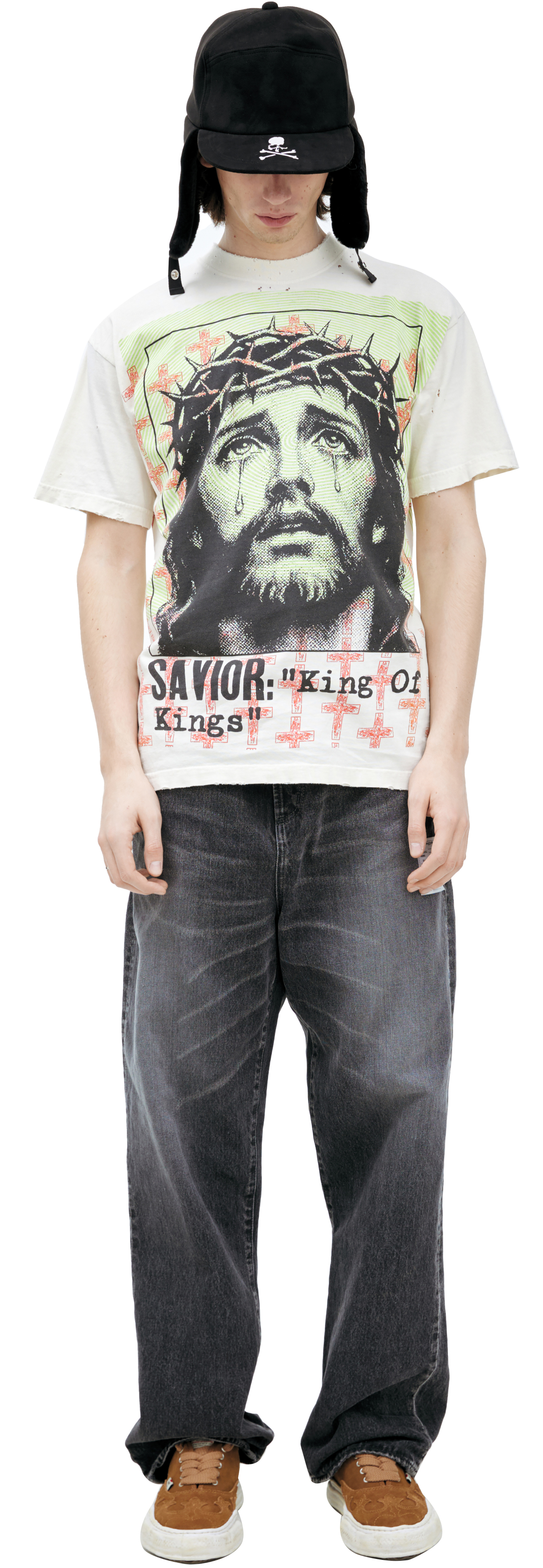 Hellstar White PRinted T-shirt