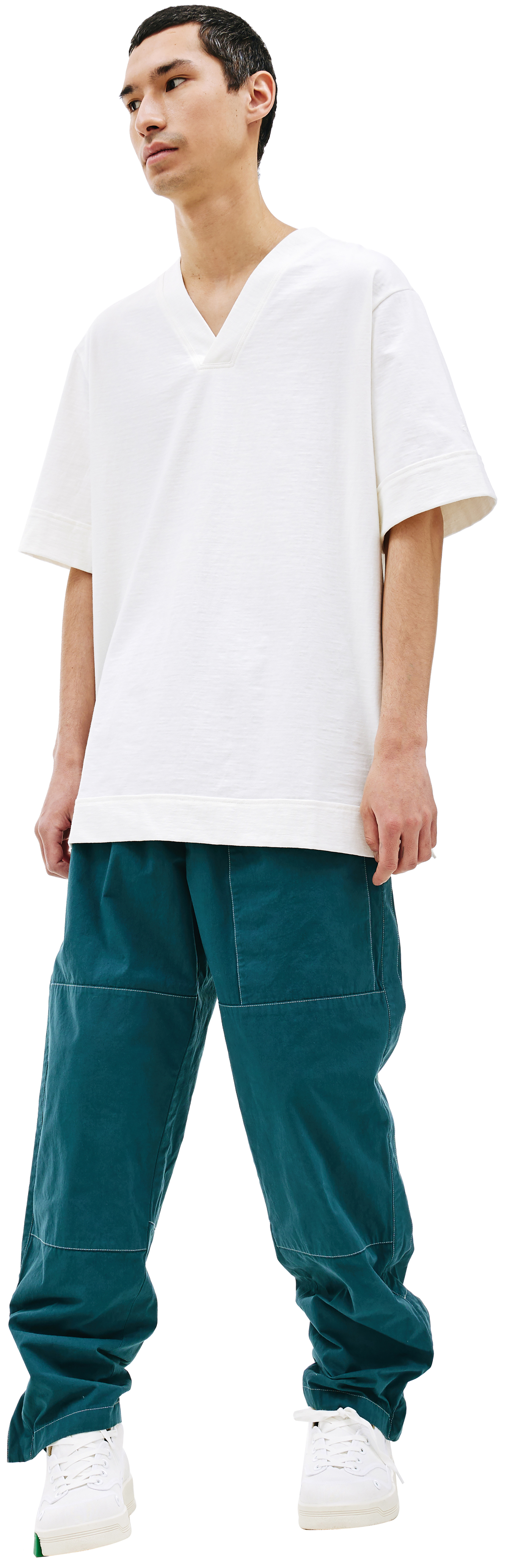 Jil Sander White V-Neck T-Shirt