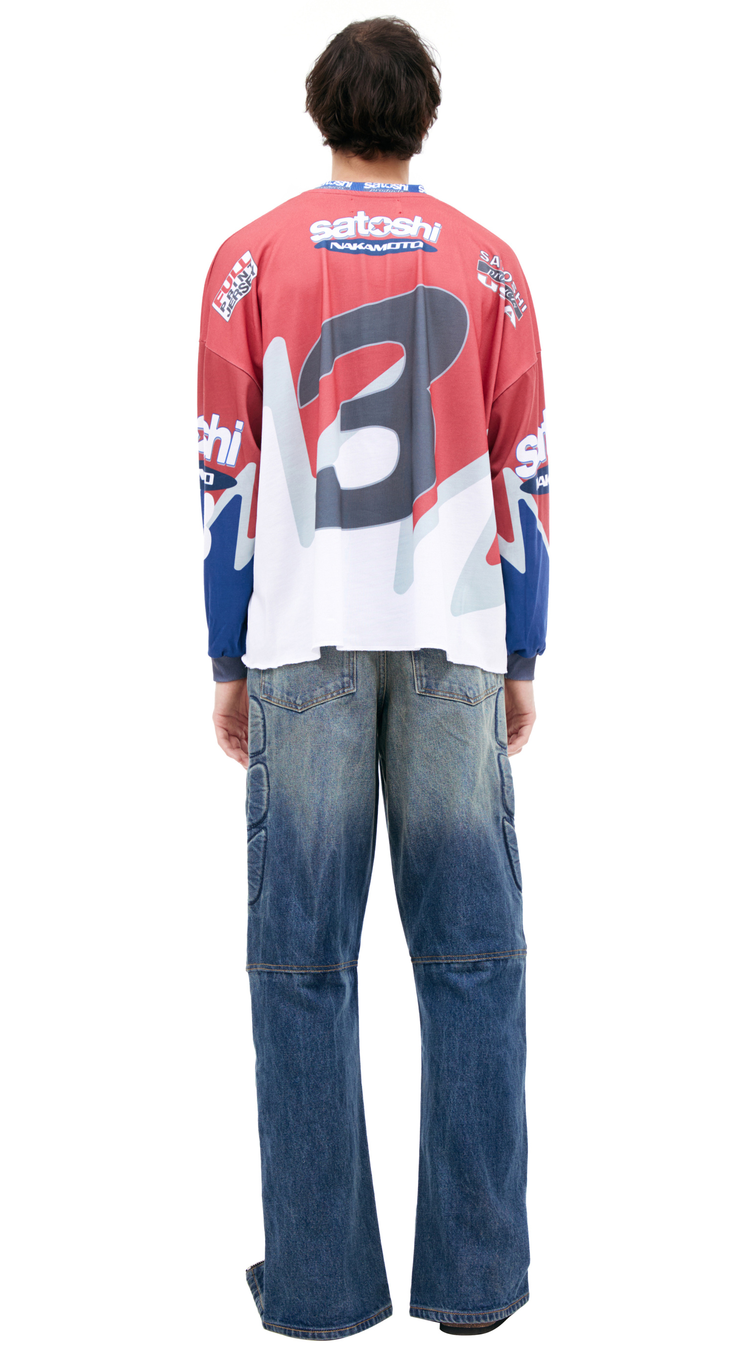 Satoshi Nakamoto Red logo longsleeve