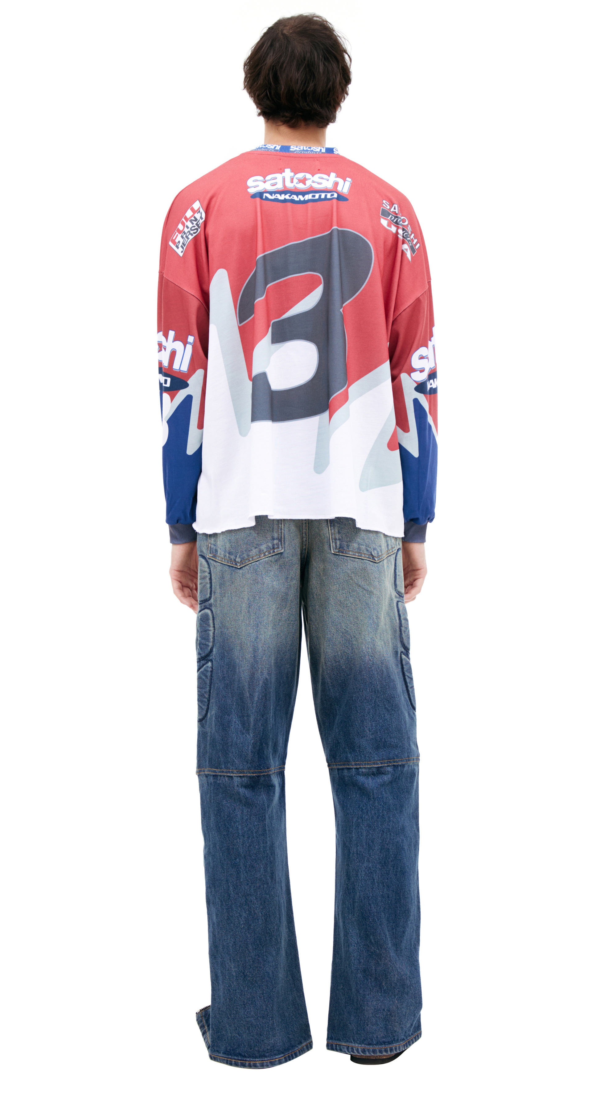 Satoshi Nakamoto Red logo longsleeve
