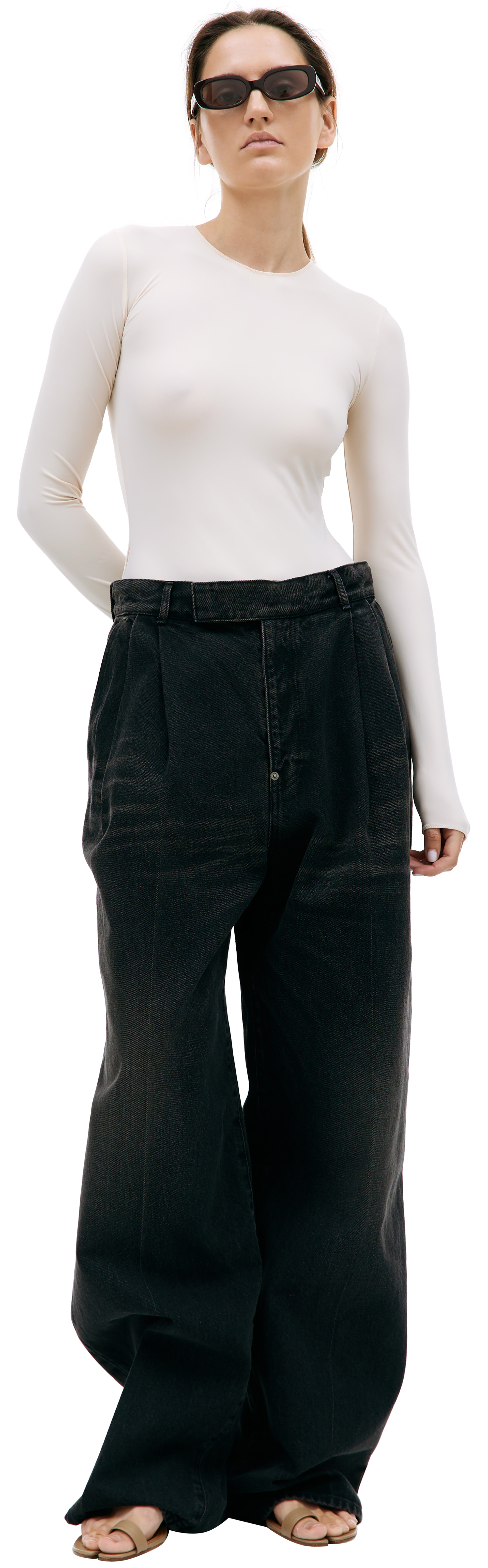 Undercover Black wide-leg jeans