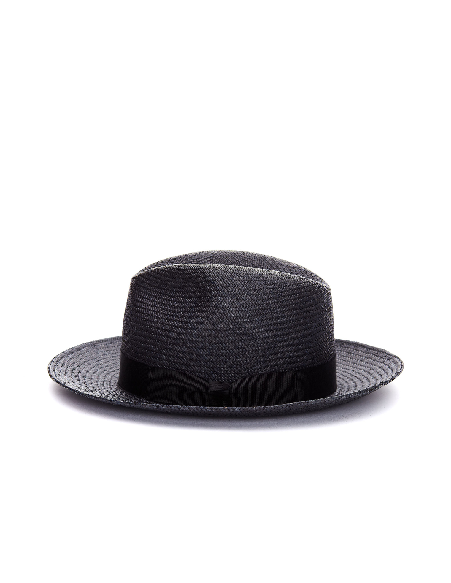 Yohji Yamamoto Dark Grey Straw Hat