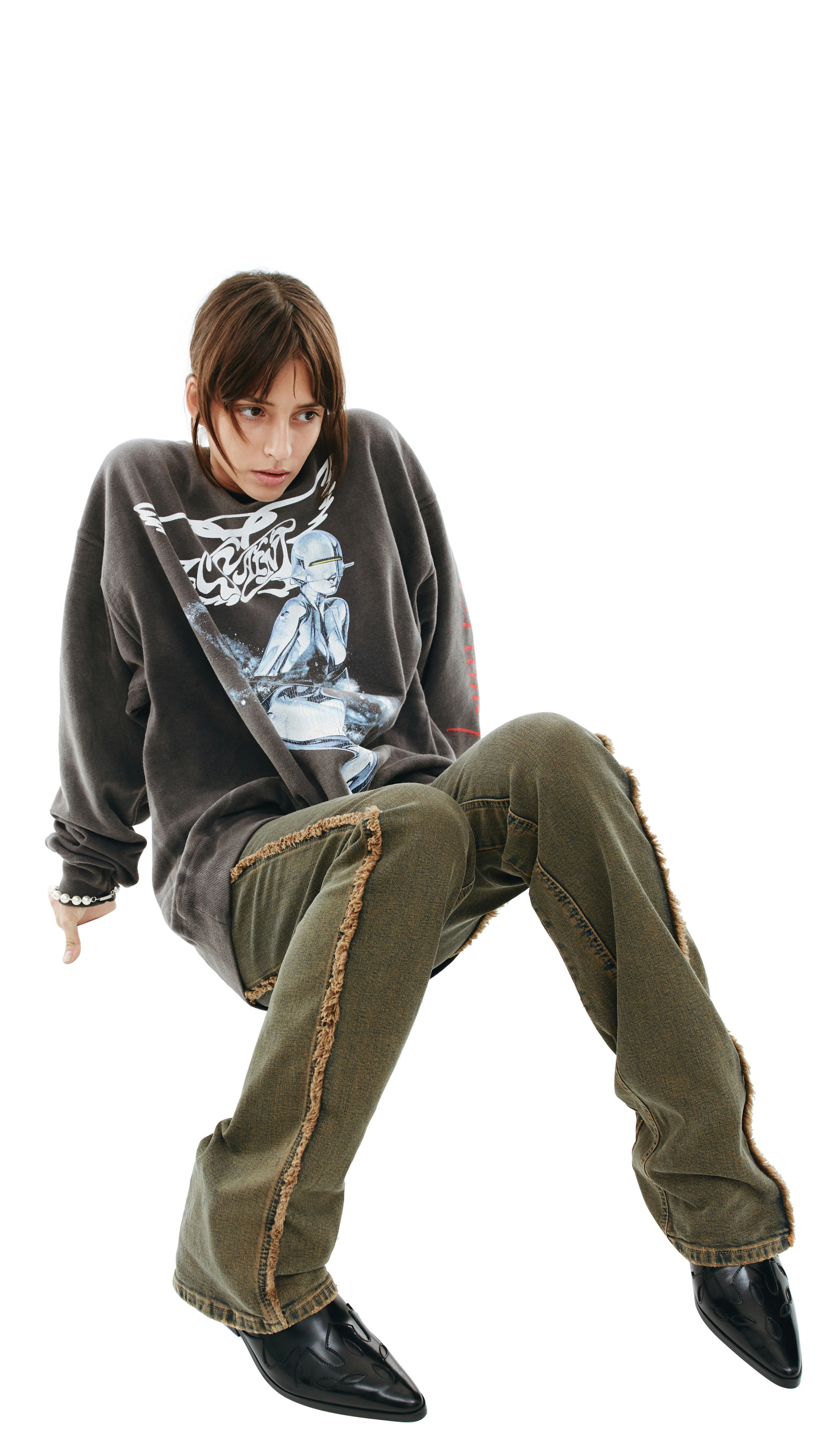 Saint Michael Sorayama x Saint Michael graphic print sweatshirt