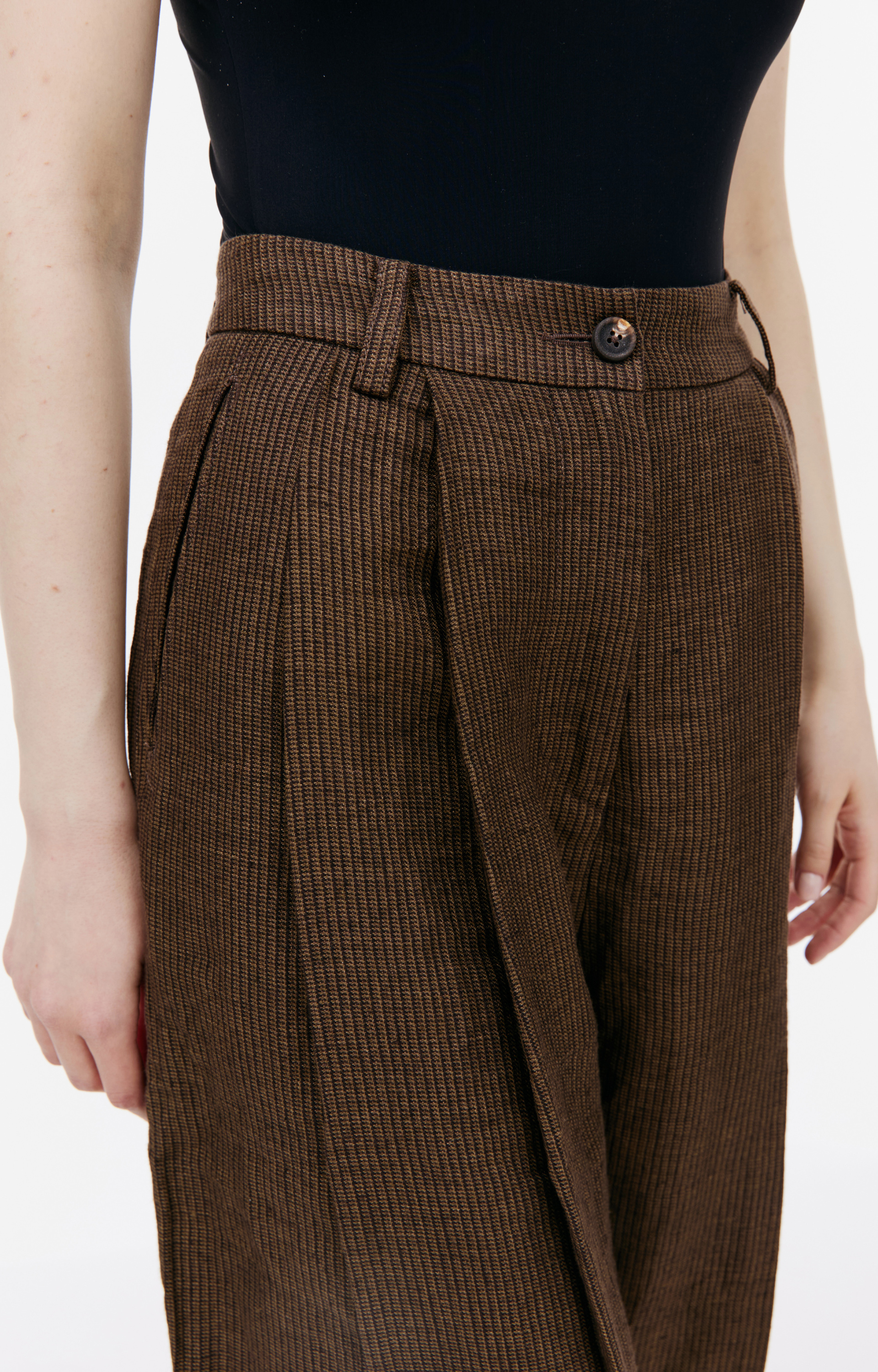 Ziggy Chen Wide leg linen trousers