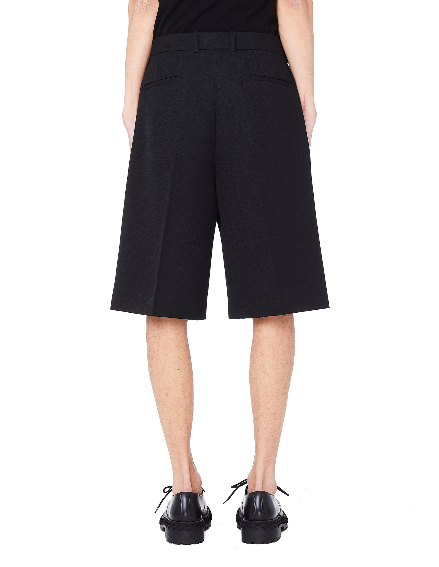 OAMC Black Wool Shorts