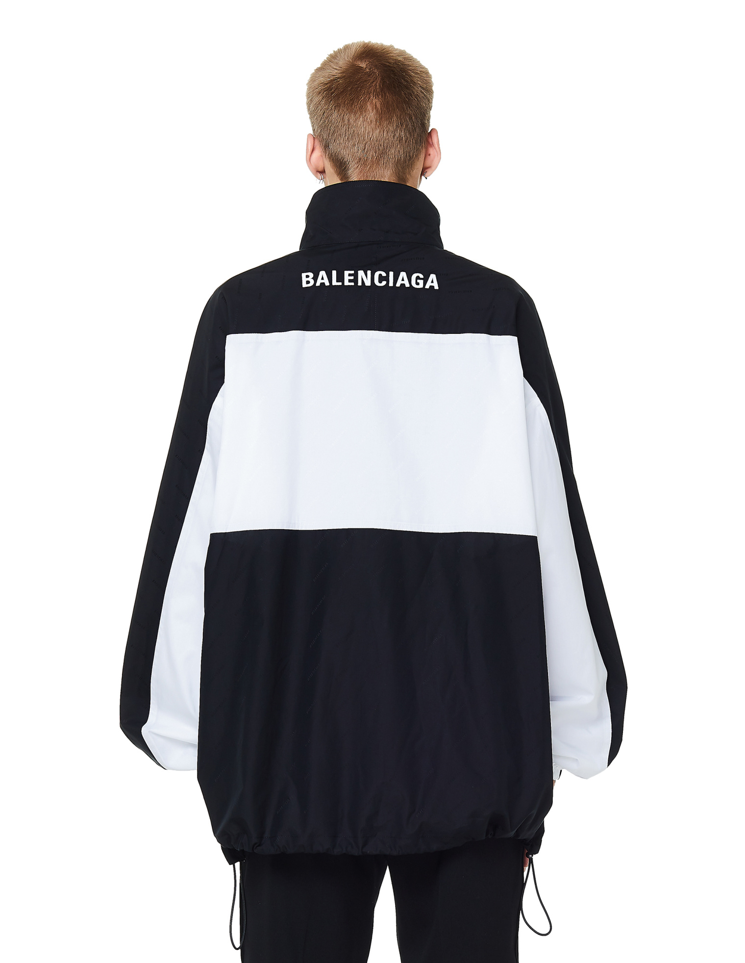 Balenciaga Jacquard Poplin Zip-up Track Jacket