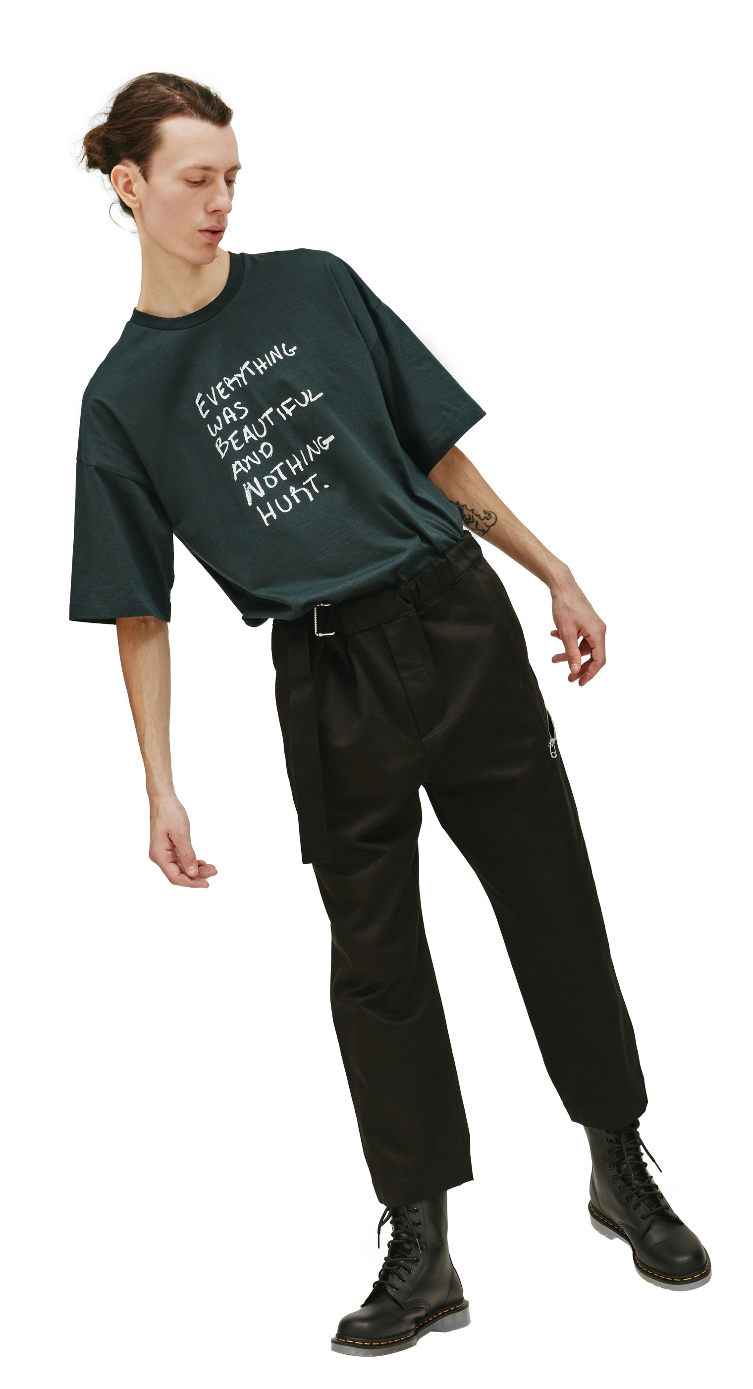 OAMC Сropped trousers with belt