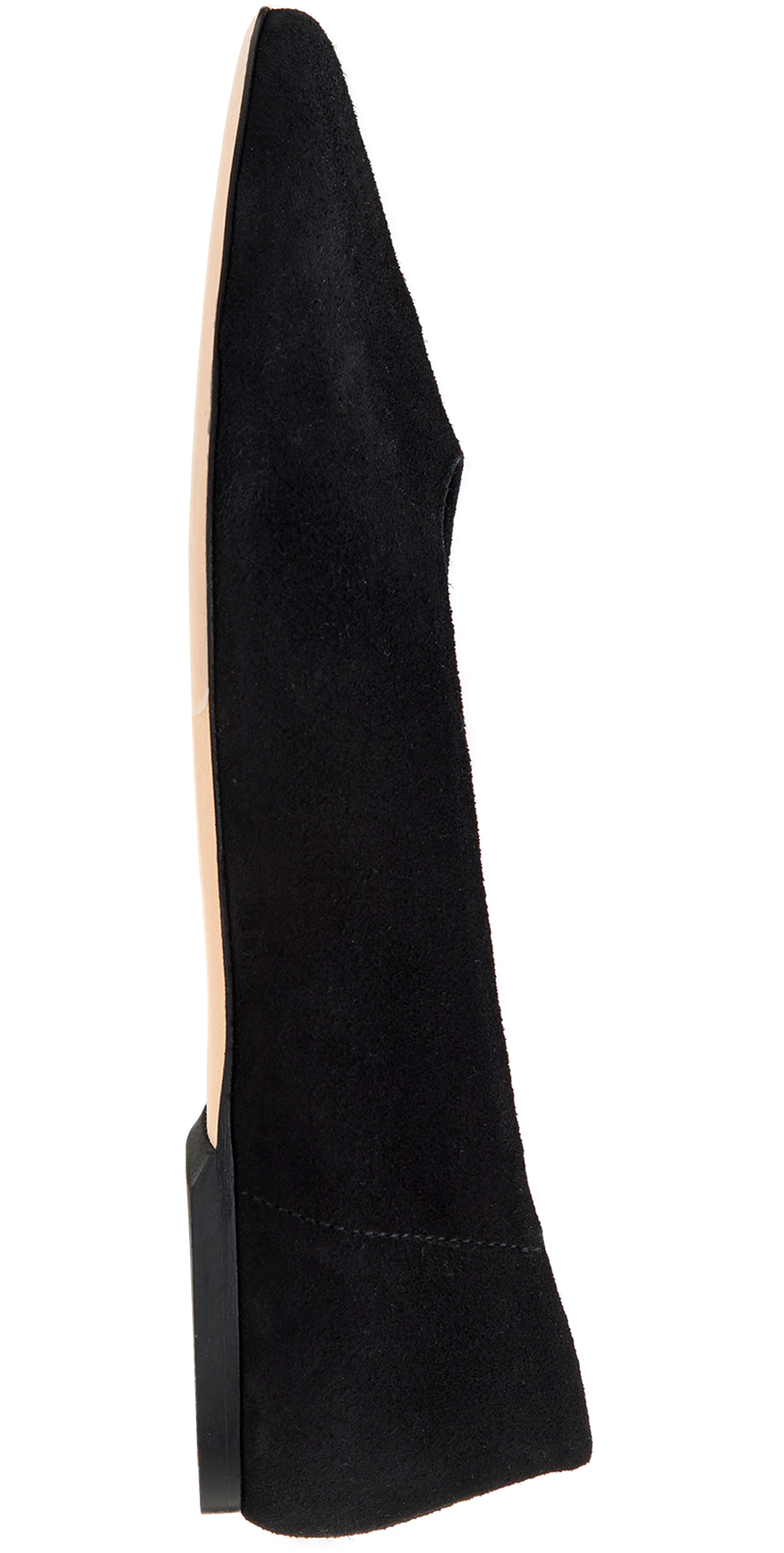 TOTEME Black leather ballet flats