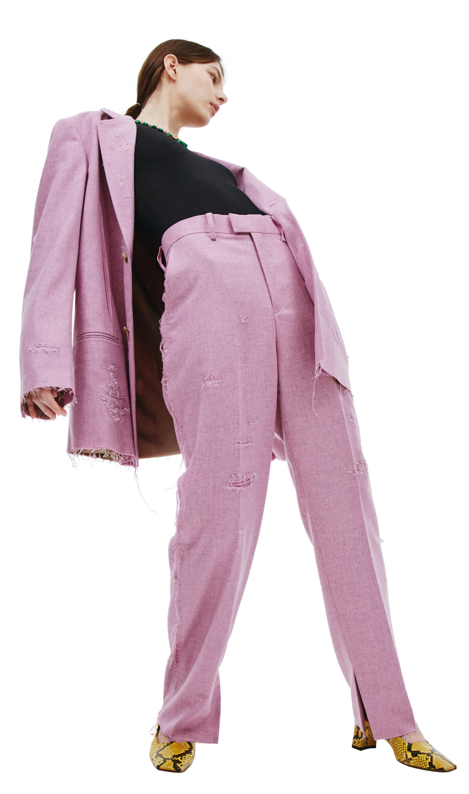 Doublet Recycle wool damaged jacket