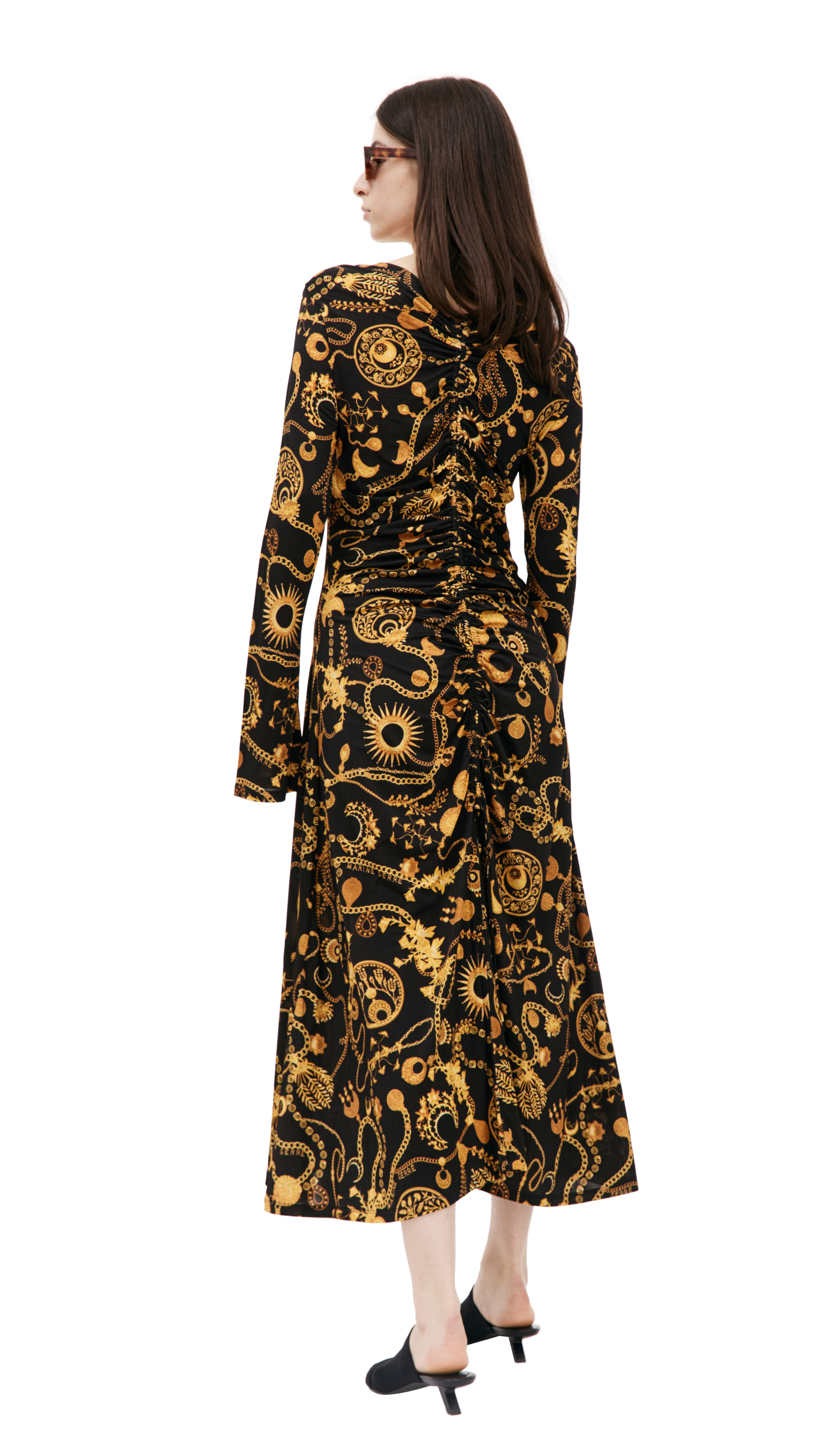 MARINE SERRE Printed midi dress