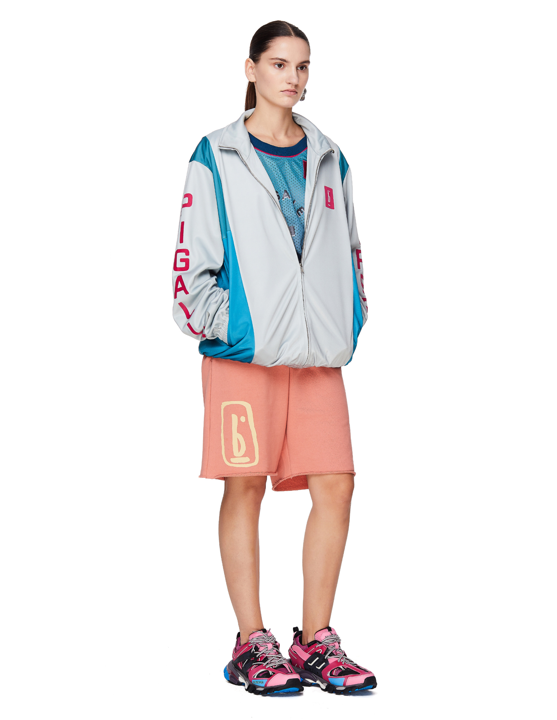 Pigalle Grey Printed Track Jacket