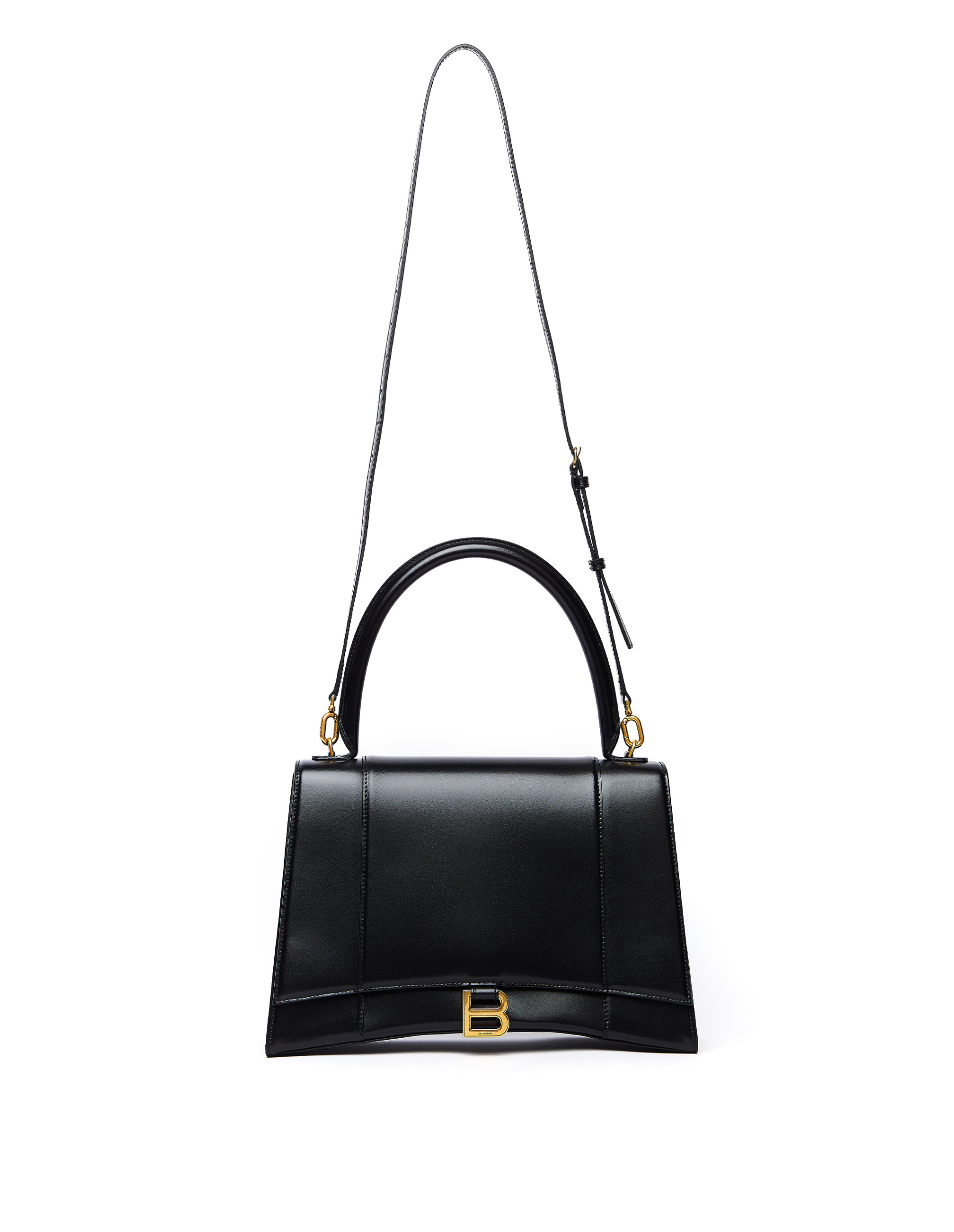 Balenciaga Black Leather Medium Hourglass Bag