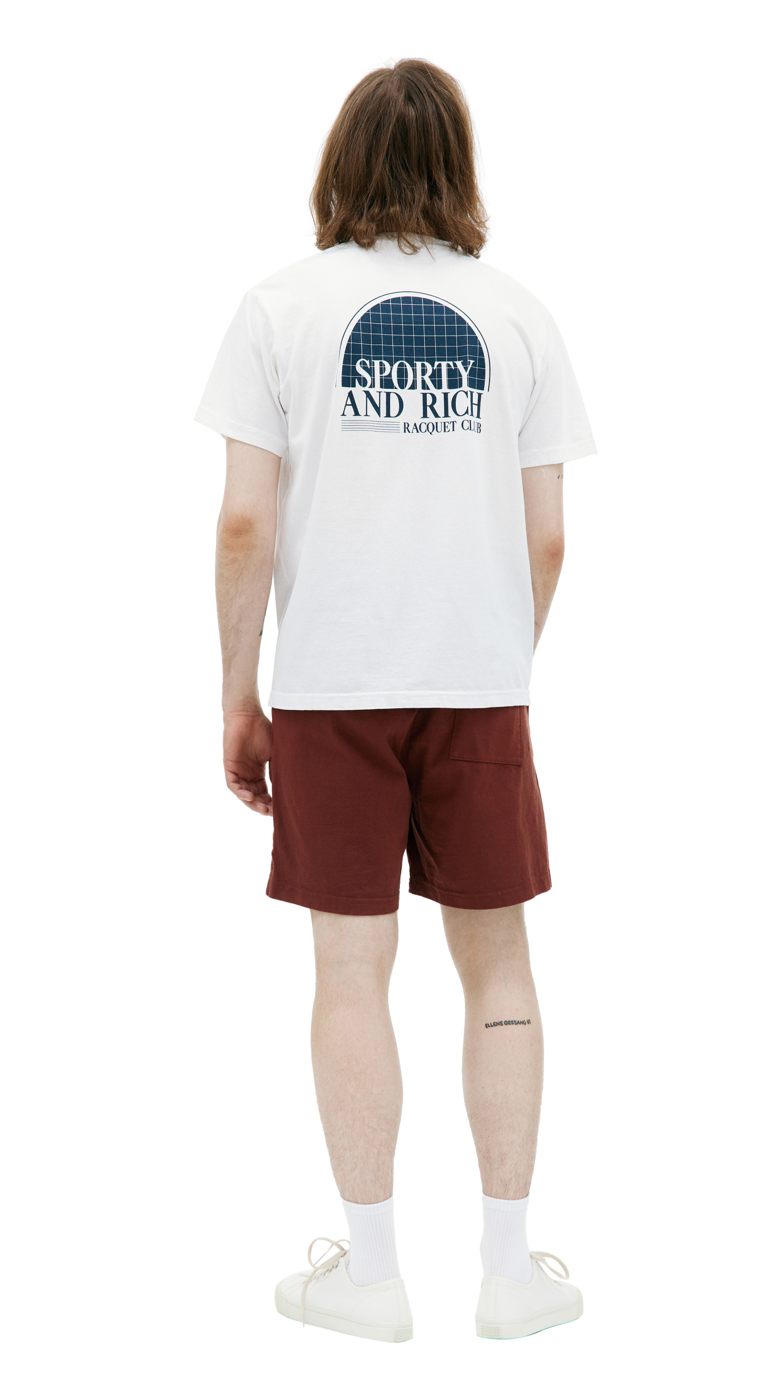SPORTY & RICH \'Racquet club\' printed t-shirt