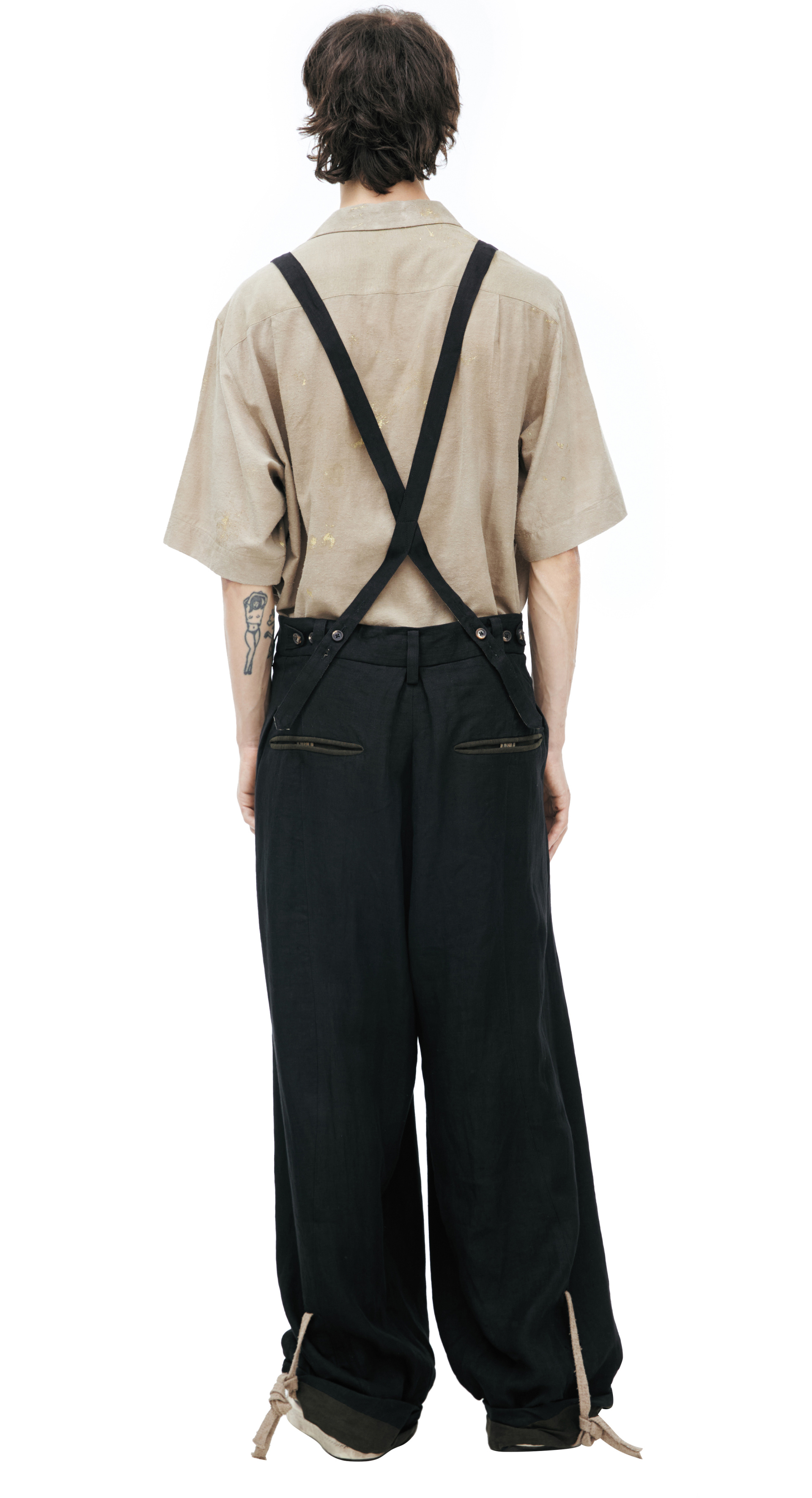 Ziggy Chen Wide-leg trousers with suspenders