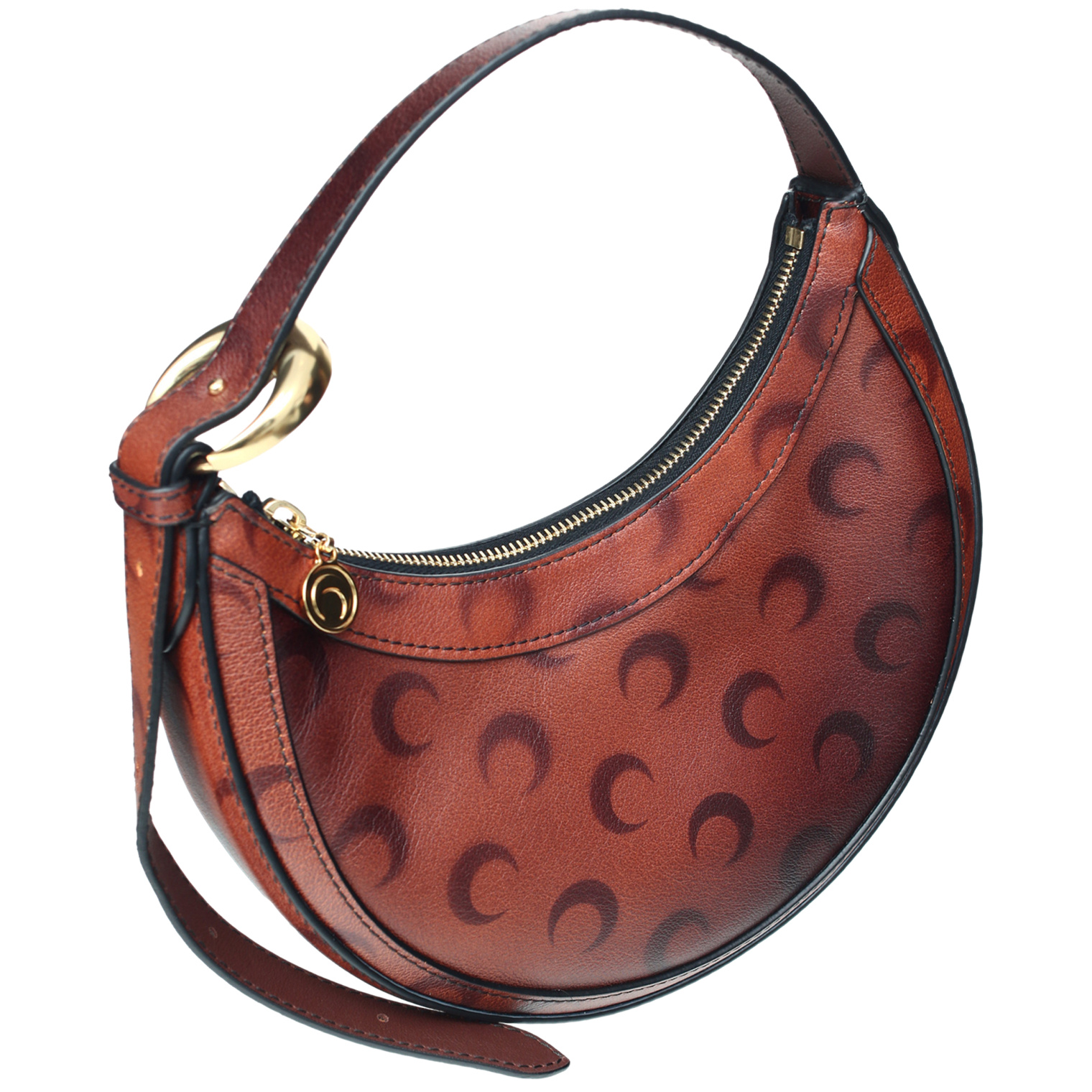 MARINE SERRE Eclips mini leather bag