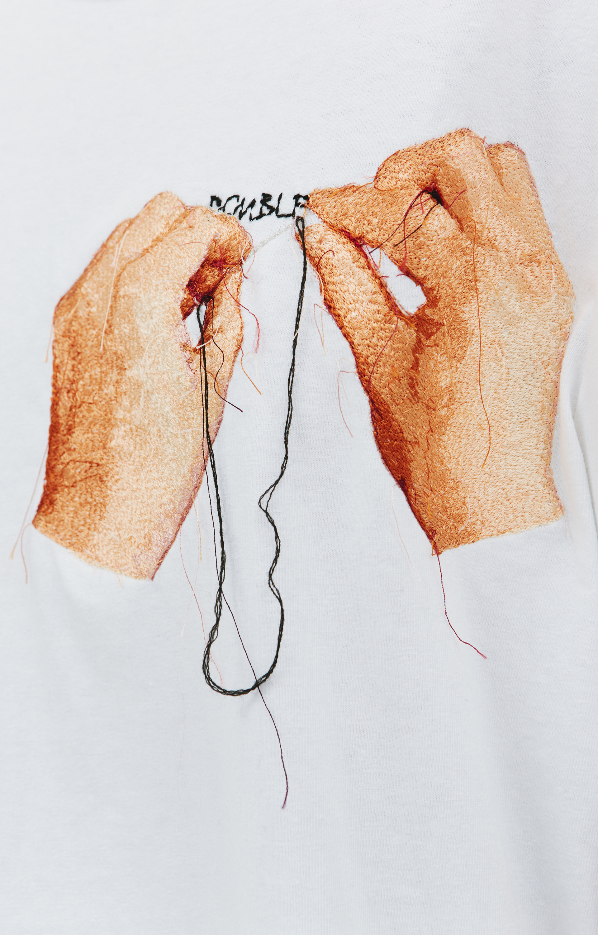 Doublet \'Hand-embroidery\' cotton t-shirt