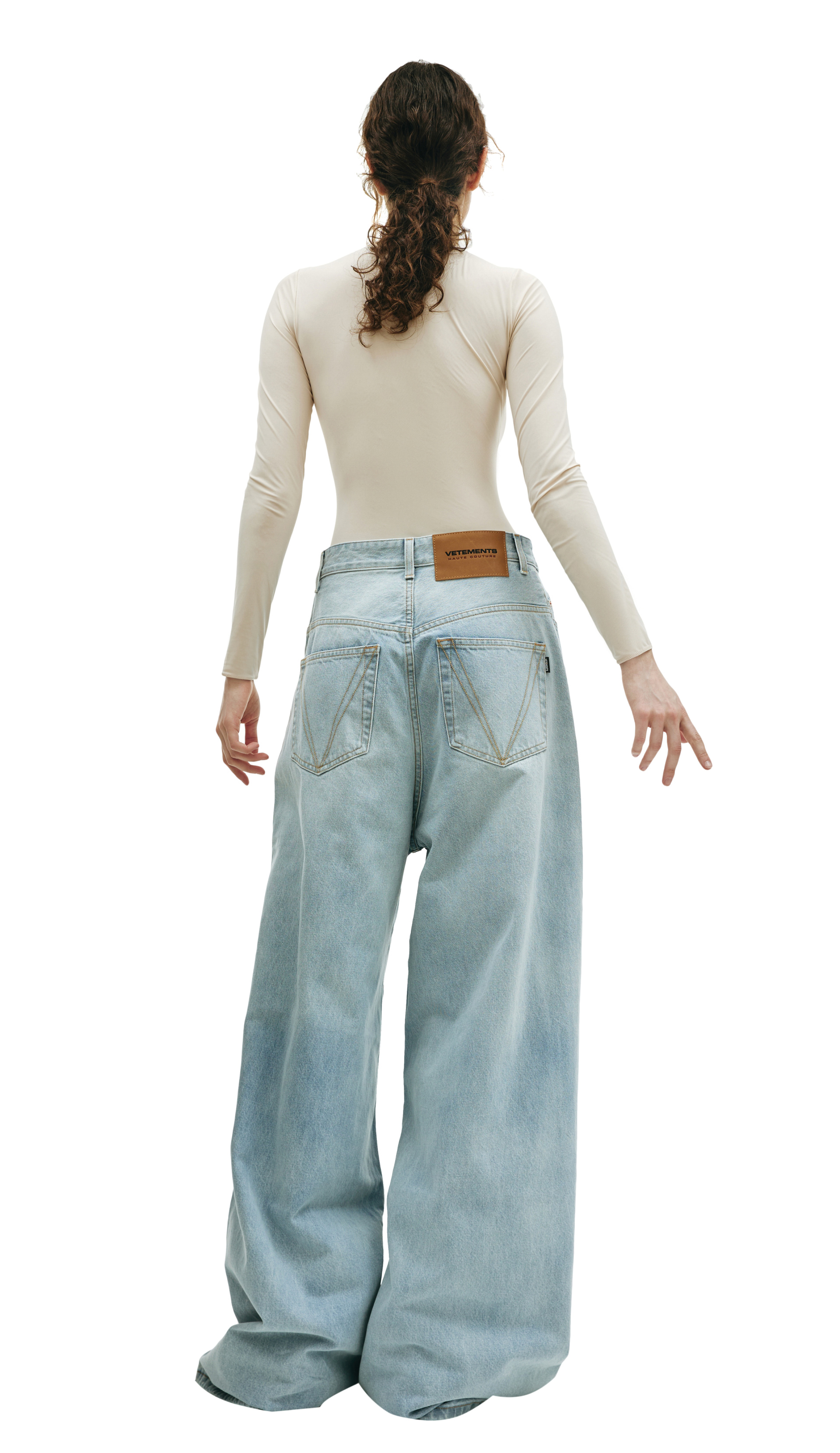VETEMENTS Logo wide-leg jeans