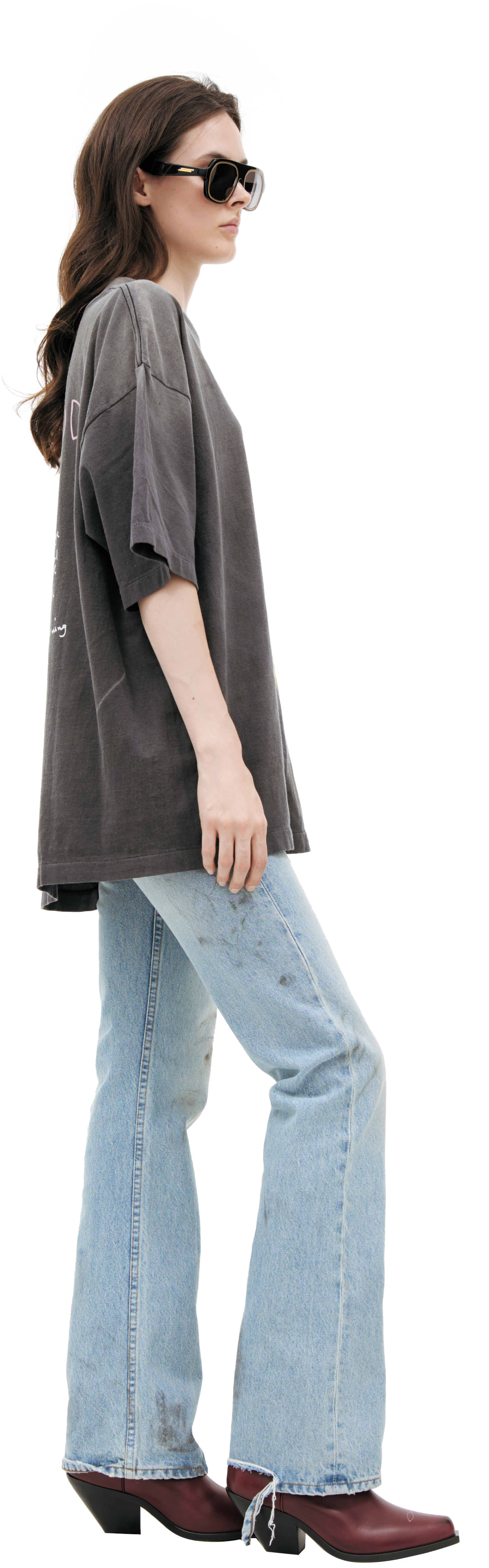 Saint Mxxxxxx Grey T-shirt with print