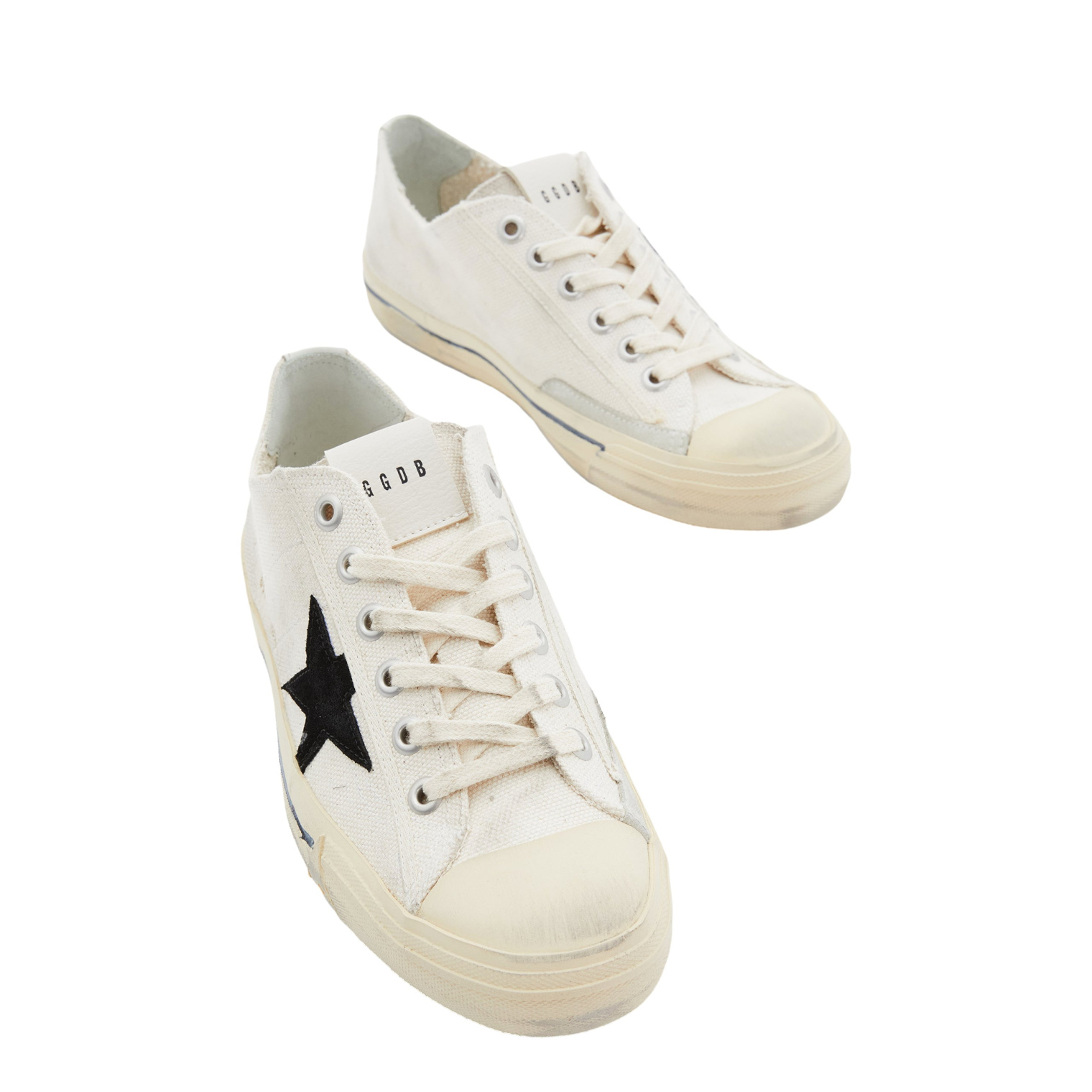 Golden Goose Men\'s V-Star 2 Canvas Sneakers