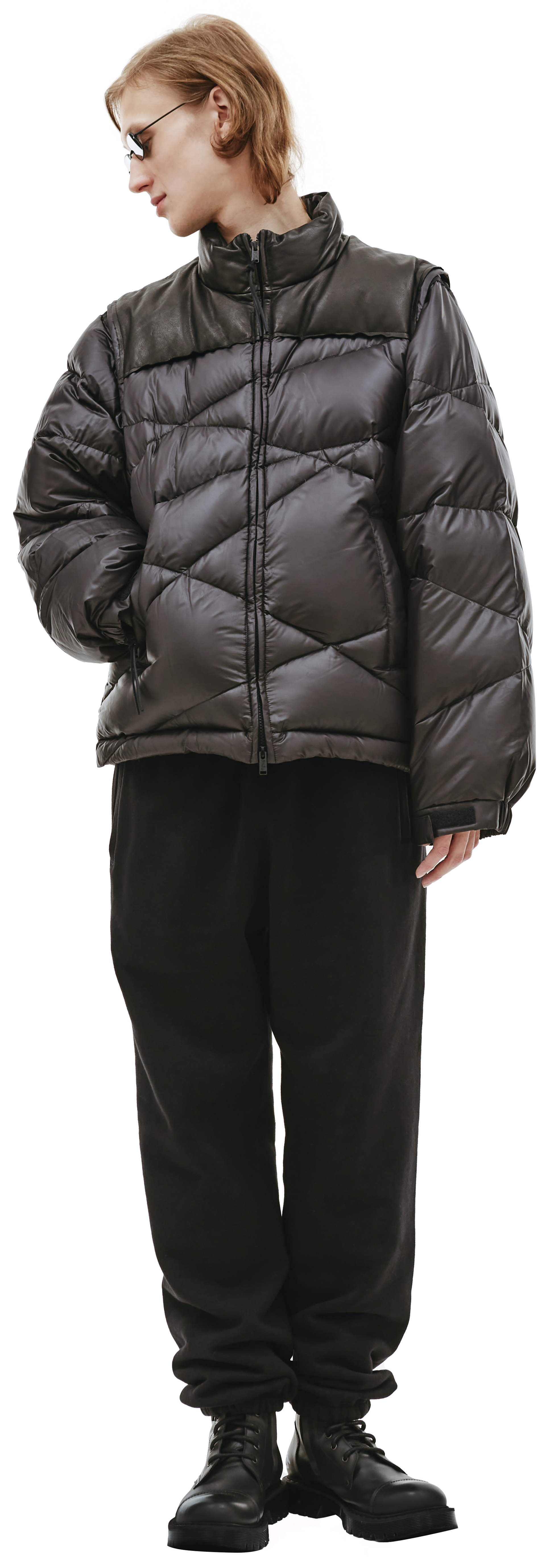 Undercover Black Quilted Down Jacket
