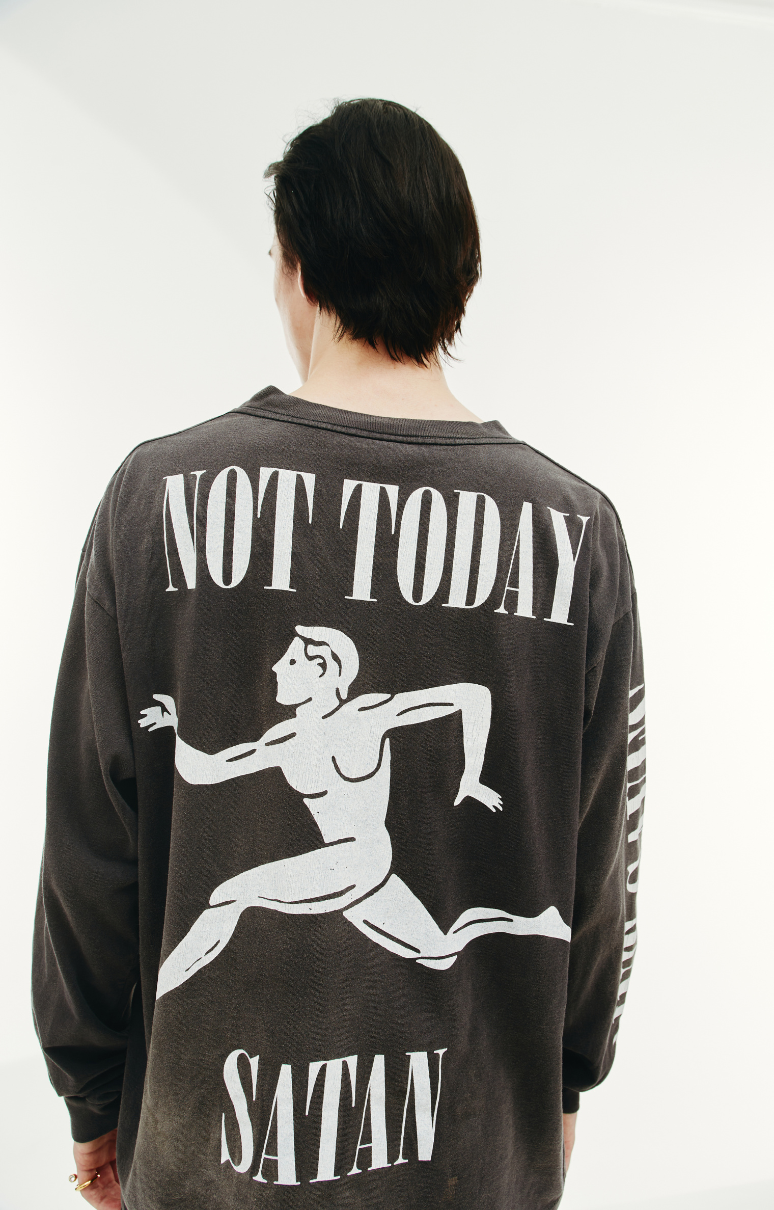 Saint Michael 666 printed longsleeve