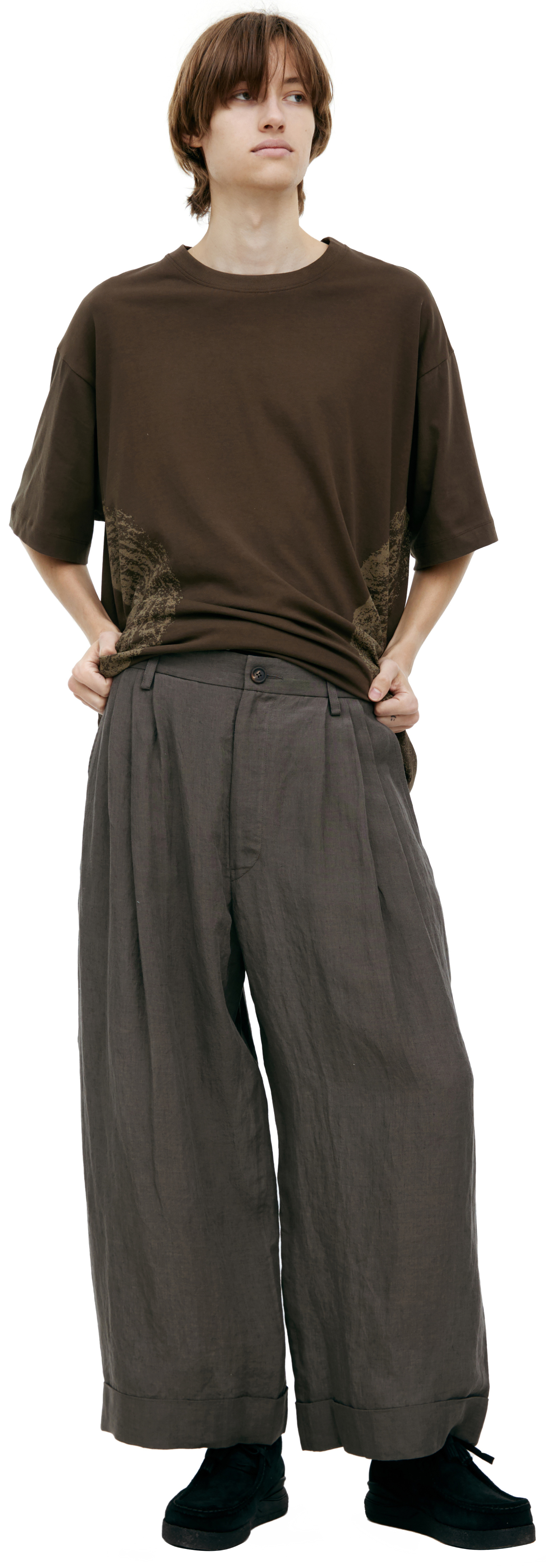 Ziggy Chen Wide trousers with pleats