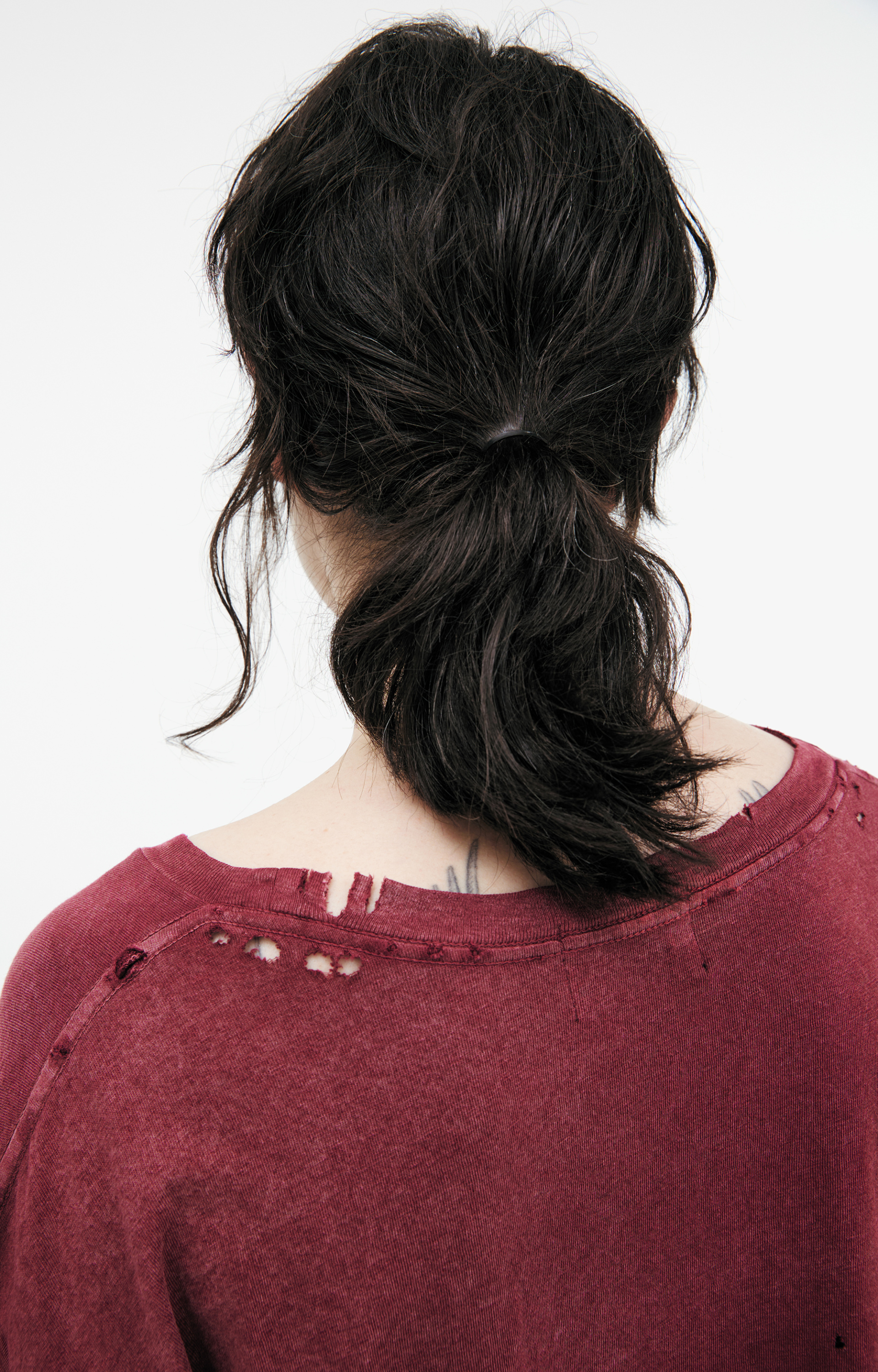 Enfants Riches Déprimés Burgundy T-shirt with print