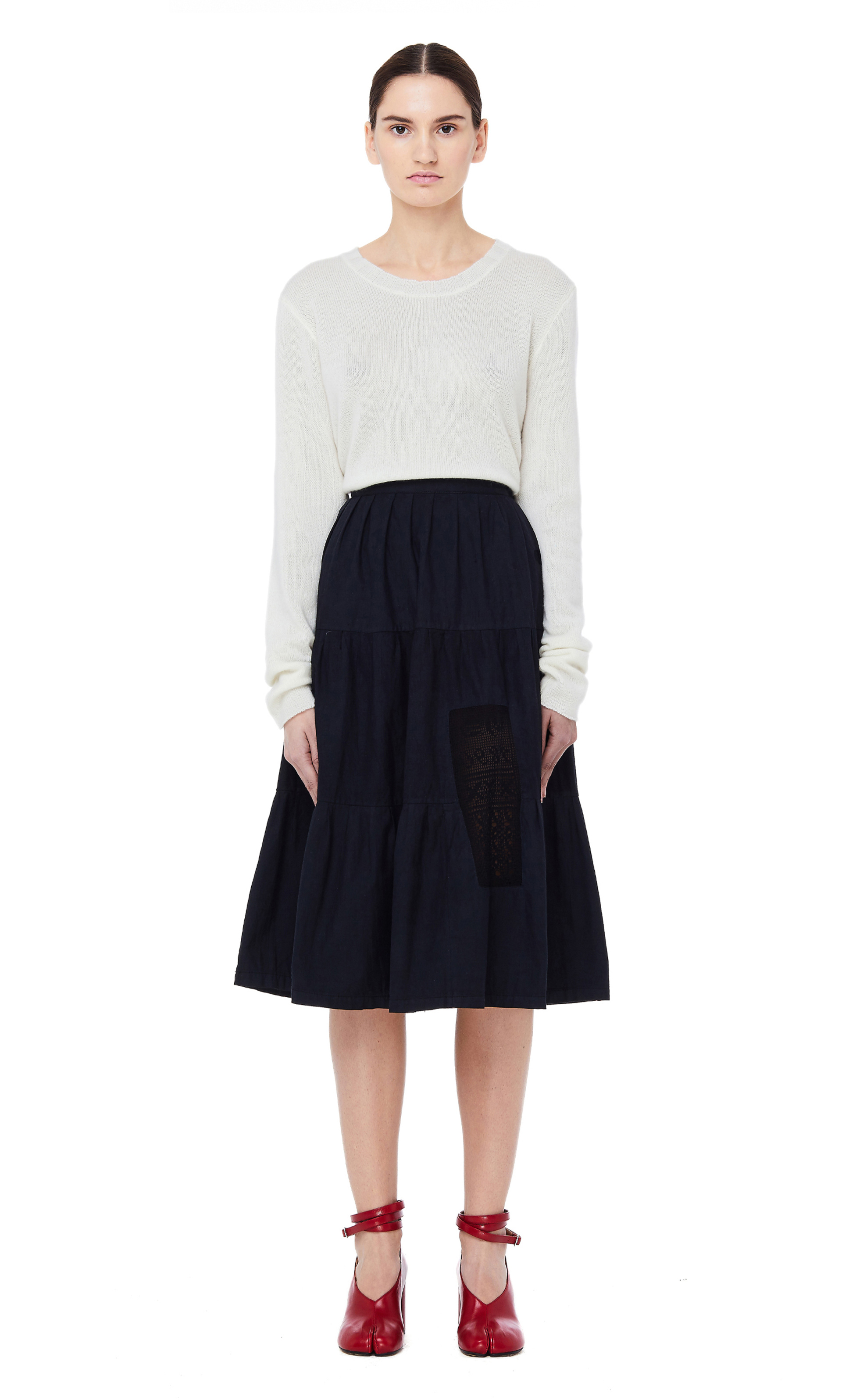 Blackyoto Hikari Black Laced Skirt