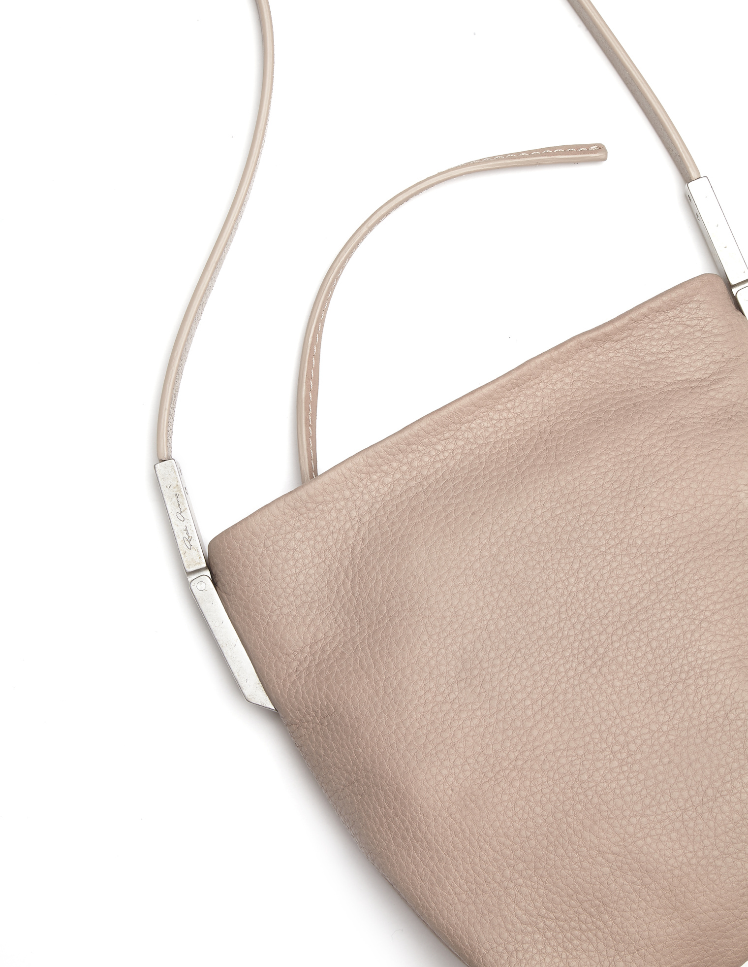 Rick Owens Pink Leather Crossbody Bag