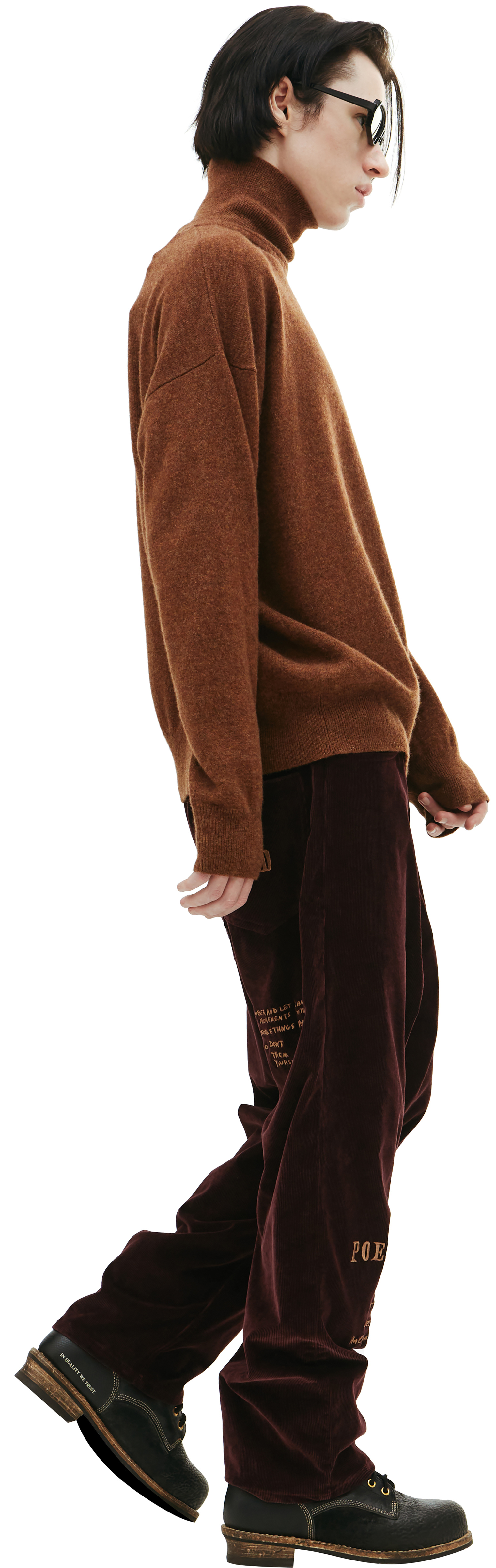 Enfants Riches Deprimes Brown cashmere turtleneck