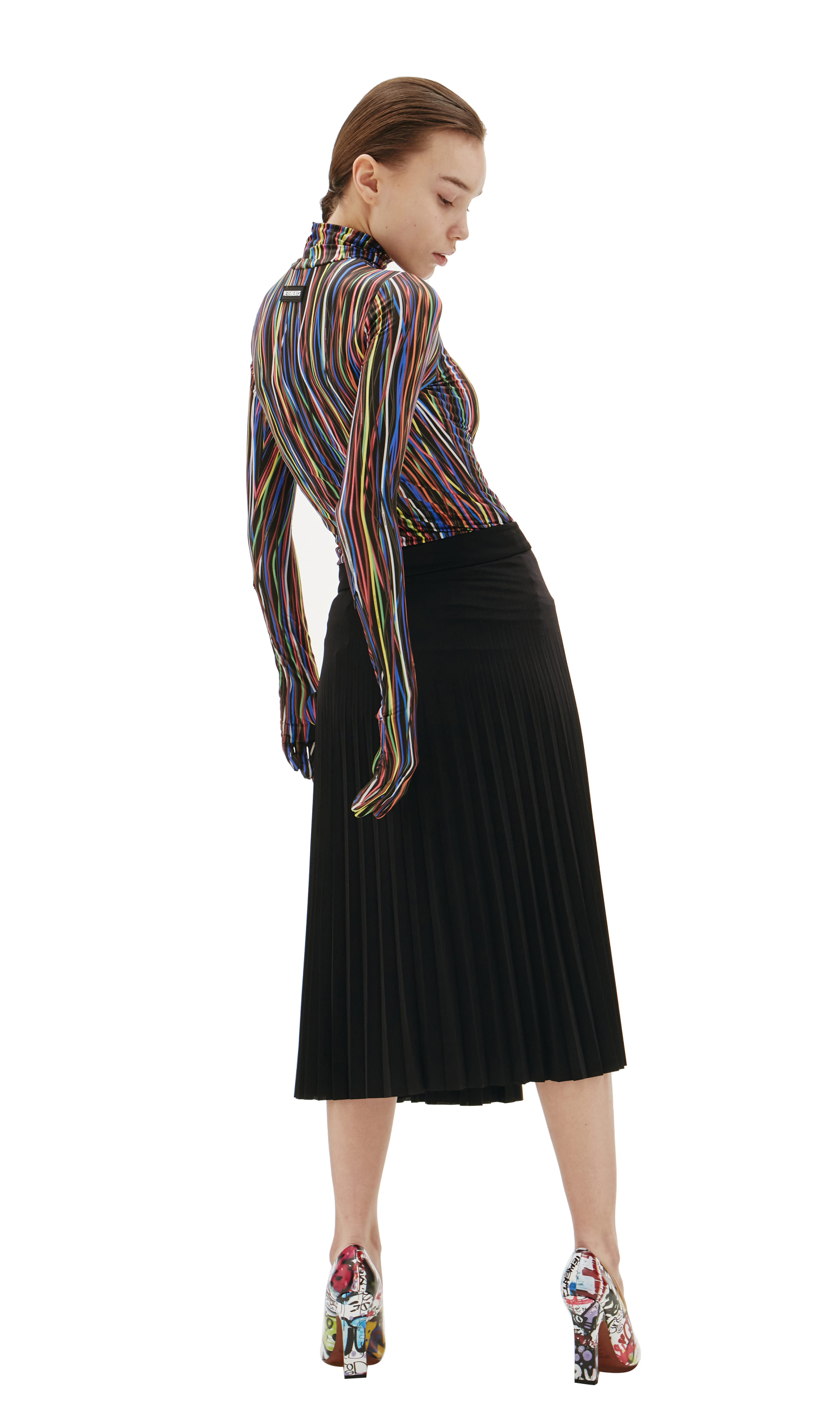 VETEMENTS Black Plated skirt