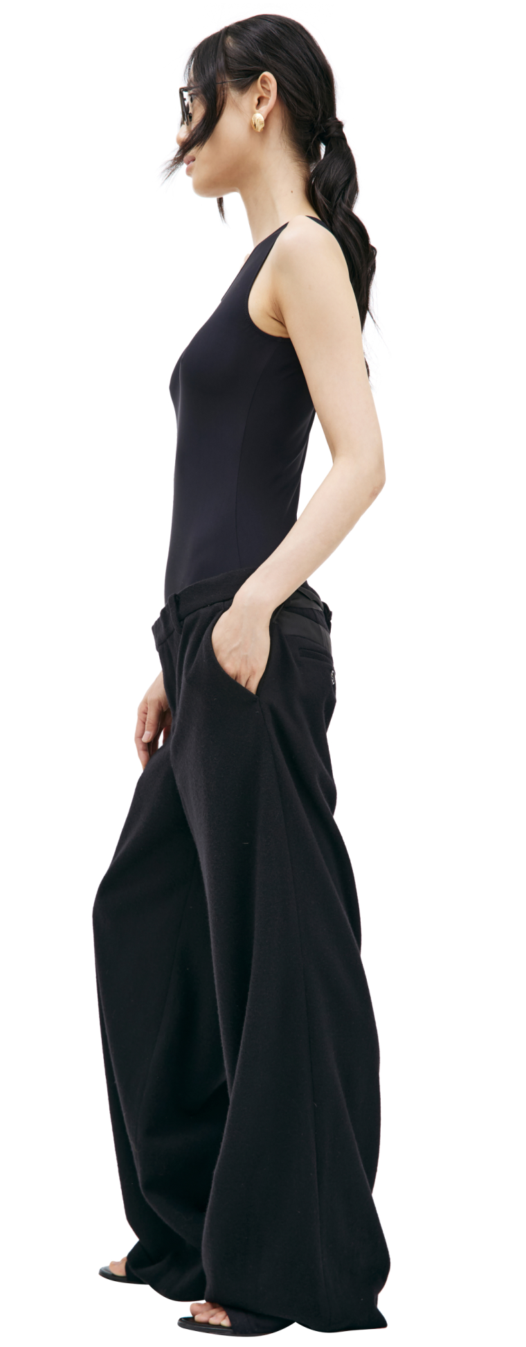 Jil Sander Широкие джинсы