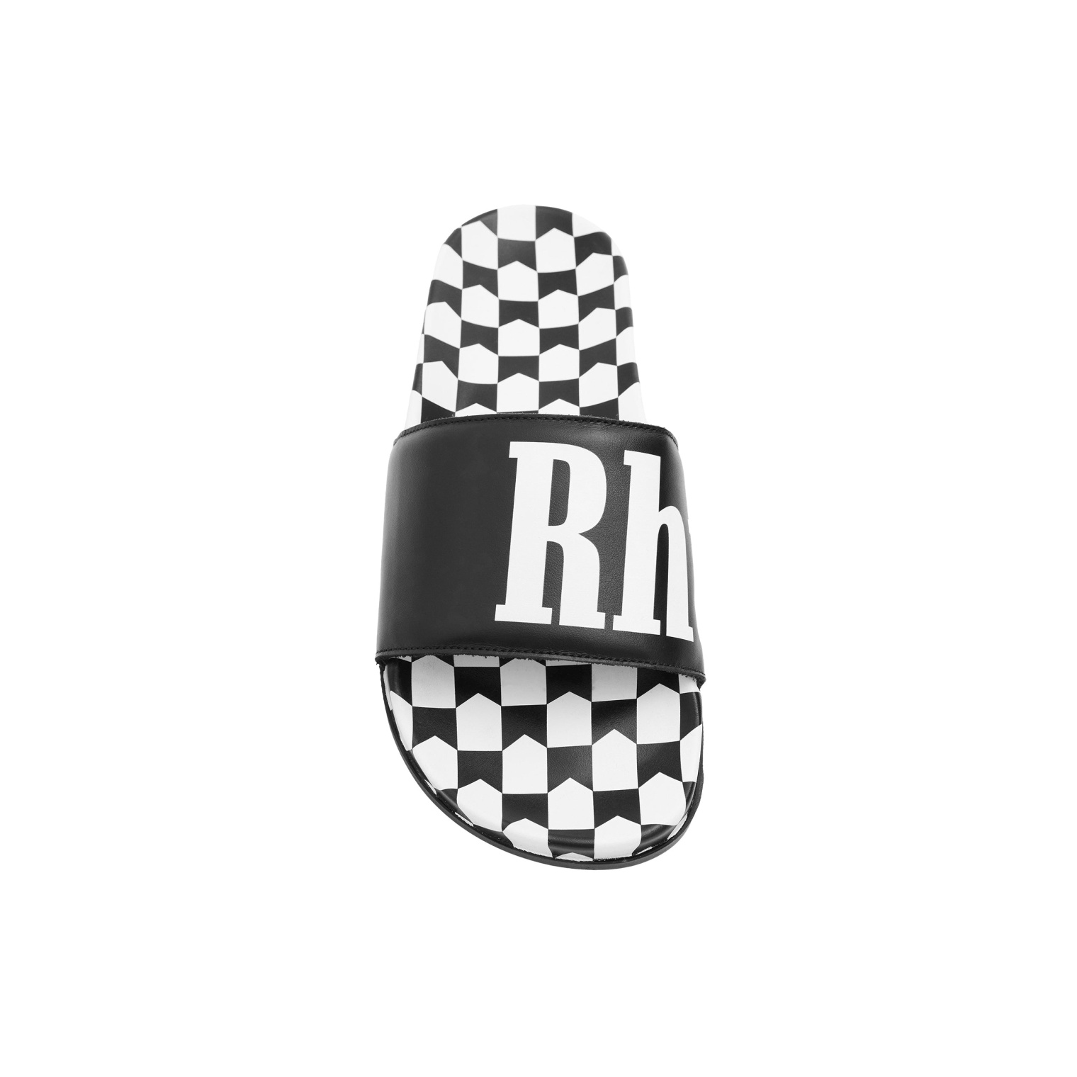 RHUDE Rhude Checkered Leather Slide