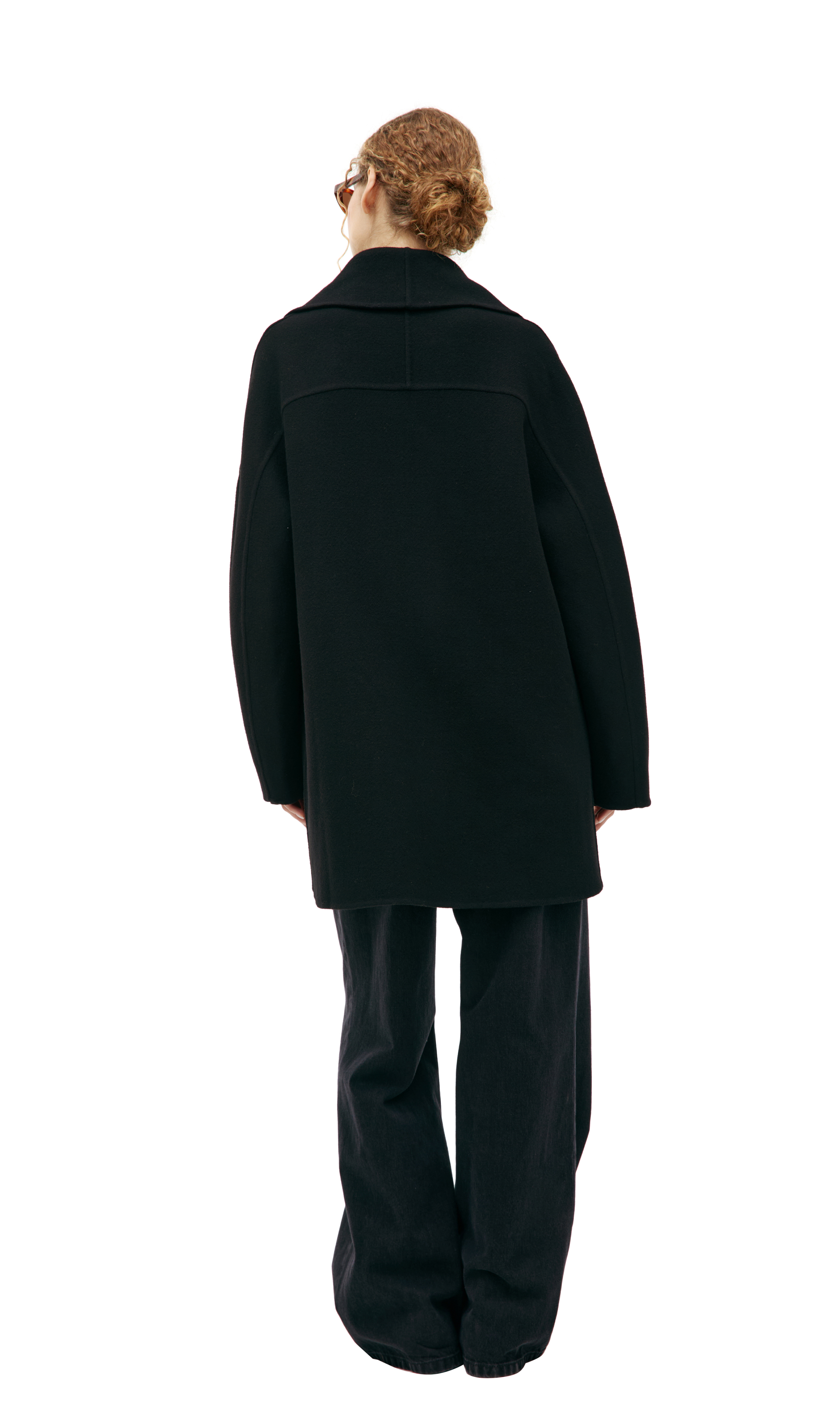 The Row Double-breasted wool coat