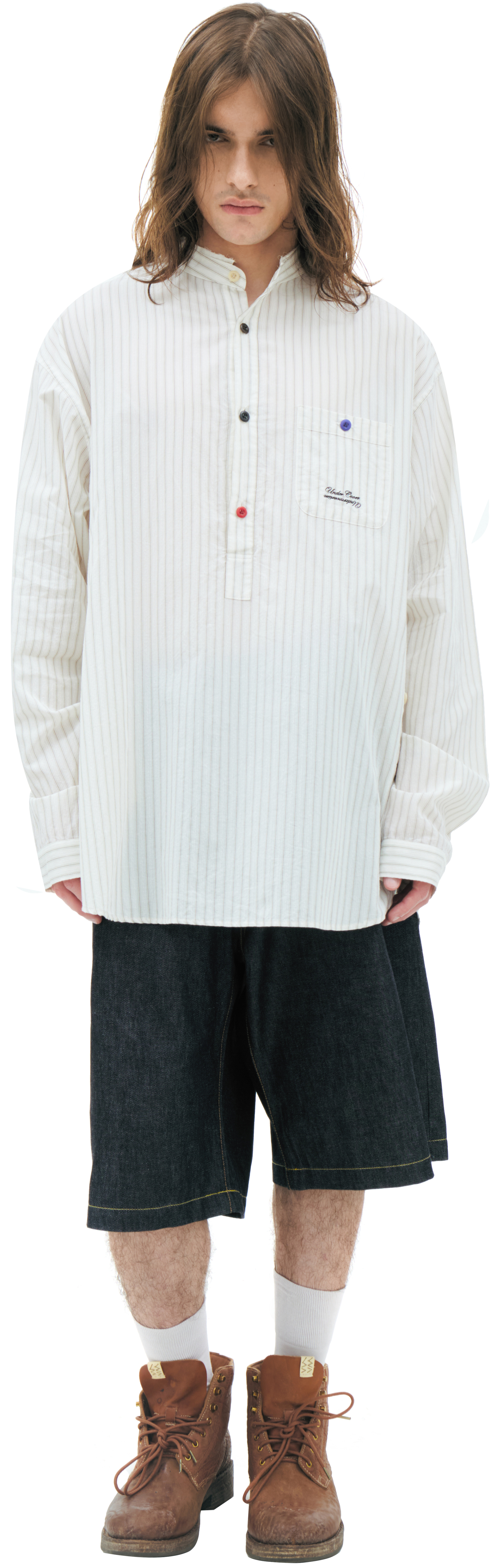 Undercover White striped shirt