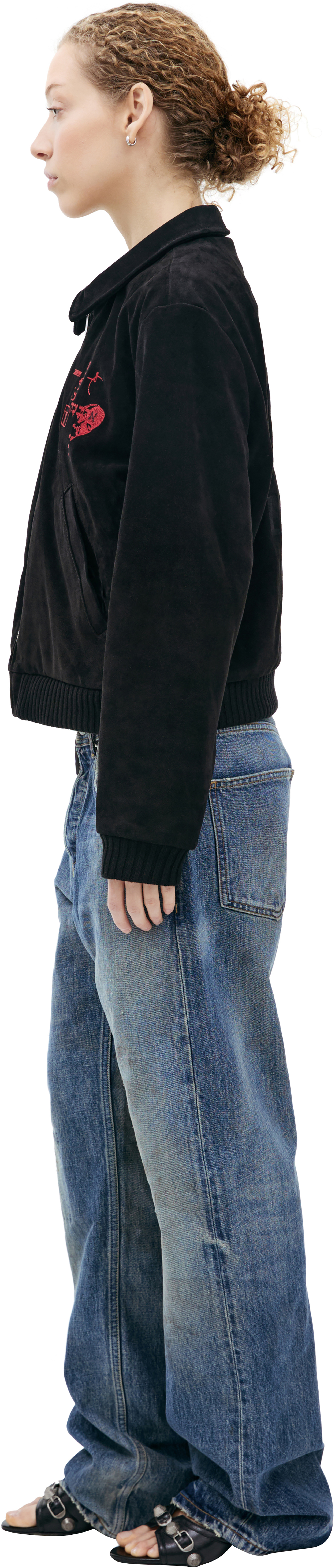 Enfants Riches Déprimés Suede Bomber Jacket